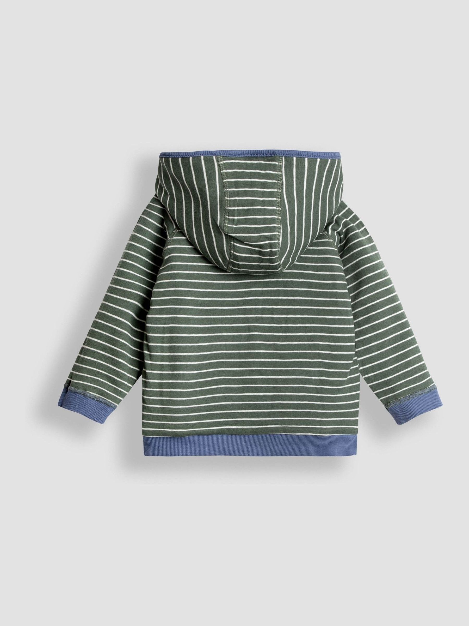 Blue Tractor Colour Block Appliqué Reversible Hoodie - Image 10 of 10