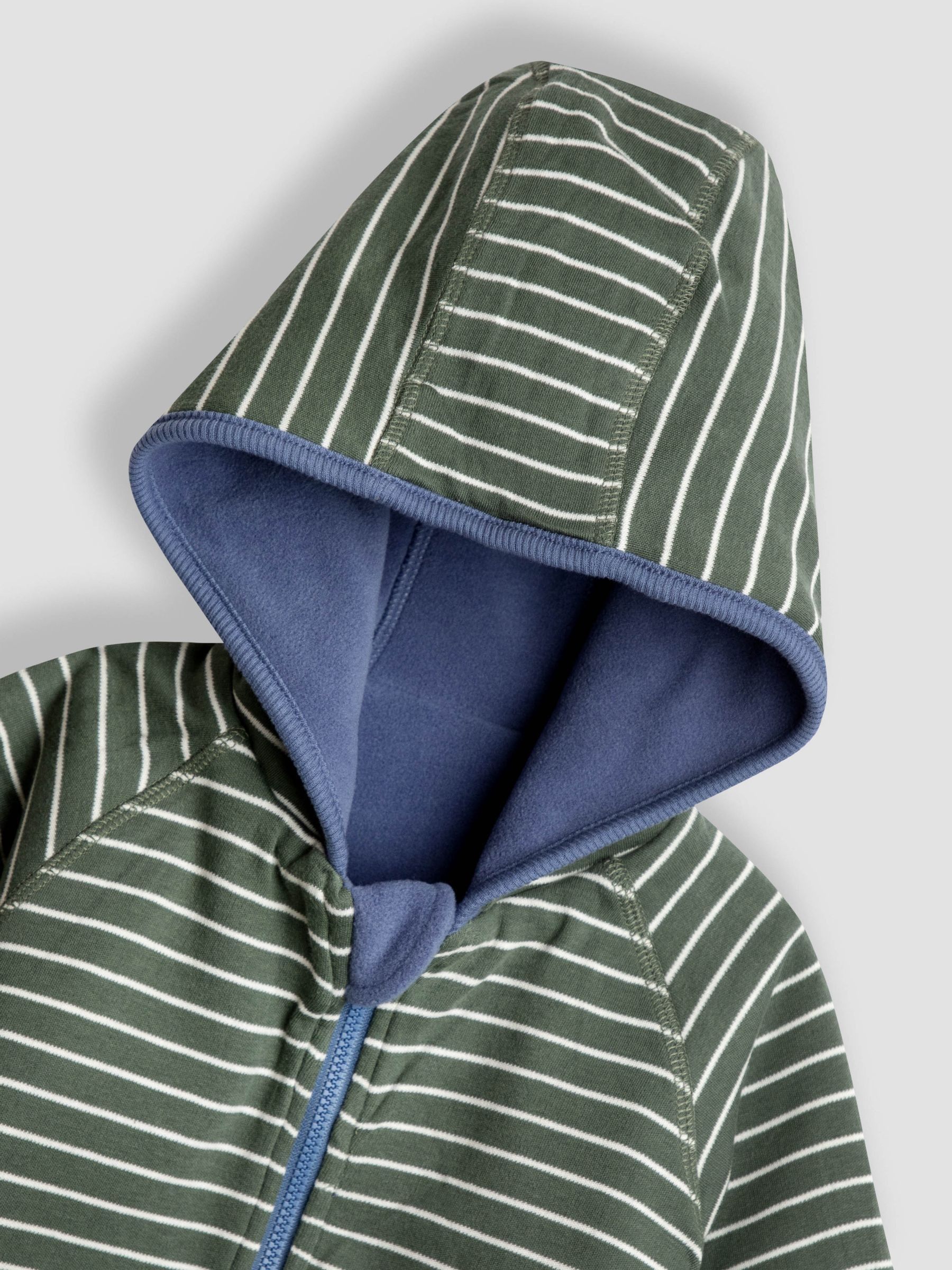 Blue Tractor Colour Block Appliqué Reversible Hoodie - Image 9 of 10
