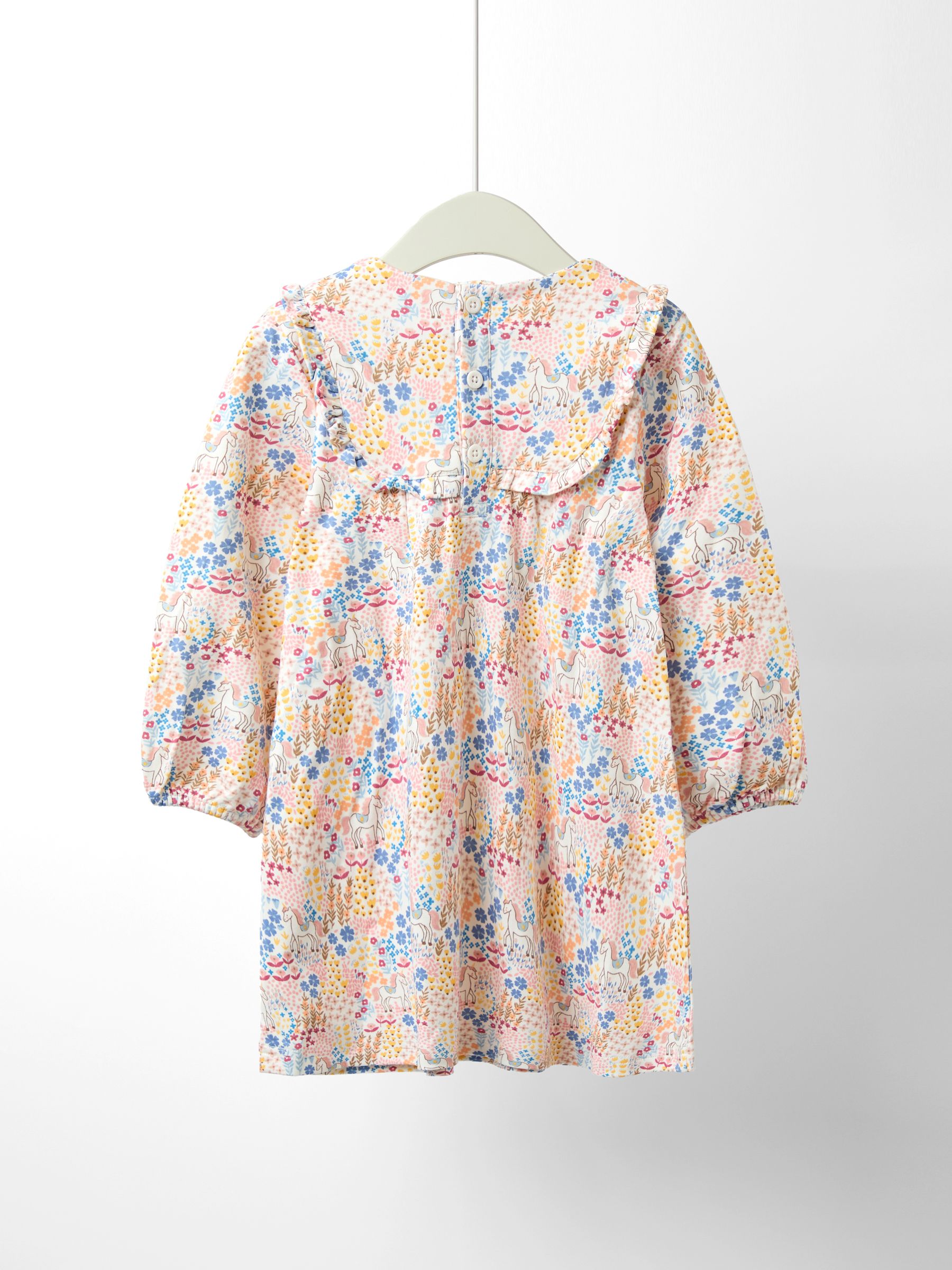 Yellow Printed Yoke Dress - Image 2 of 4