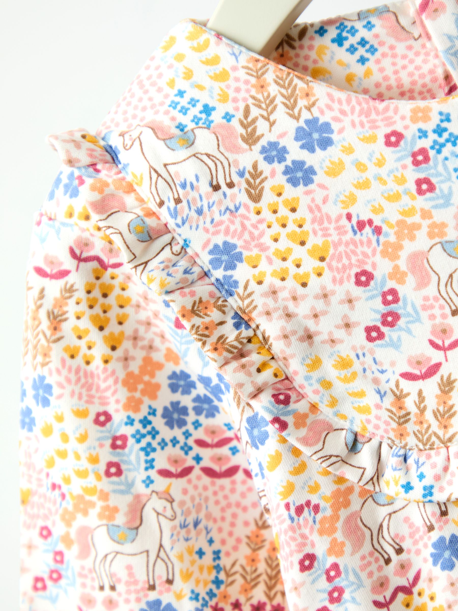 Yellow Printed Yoke Dress - Image 3 of 4