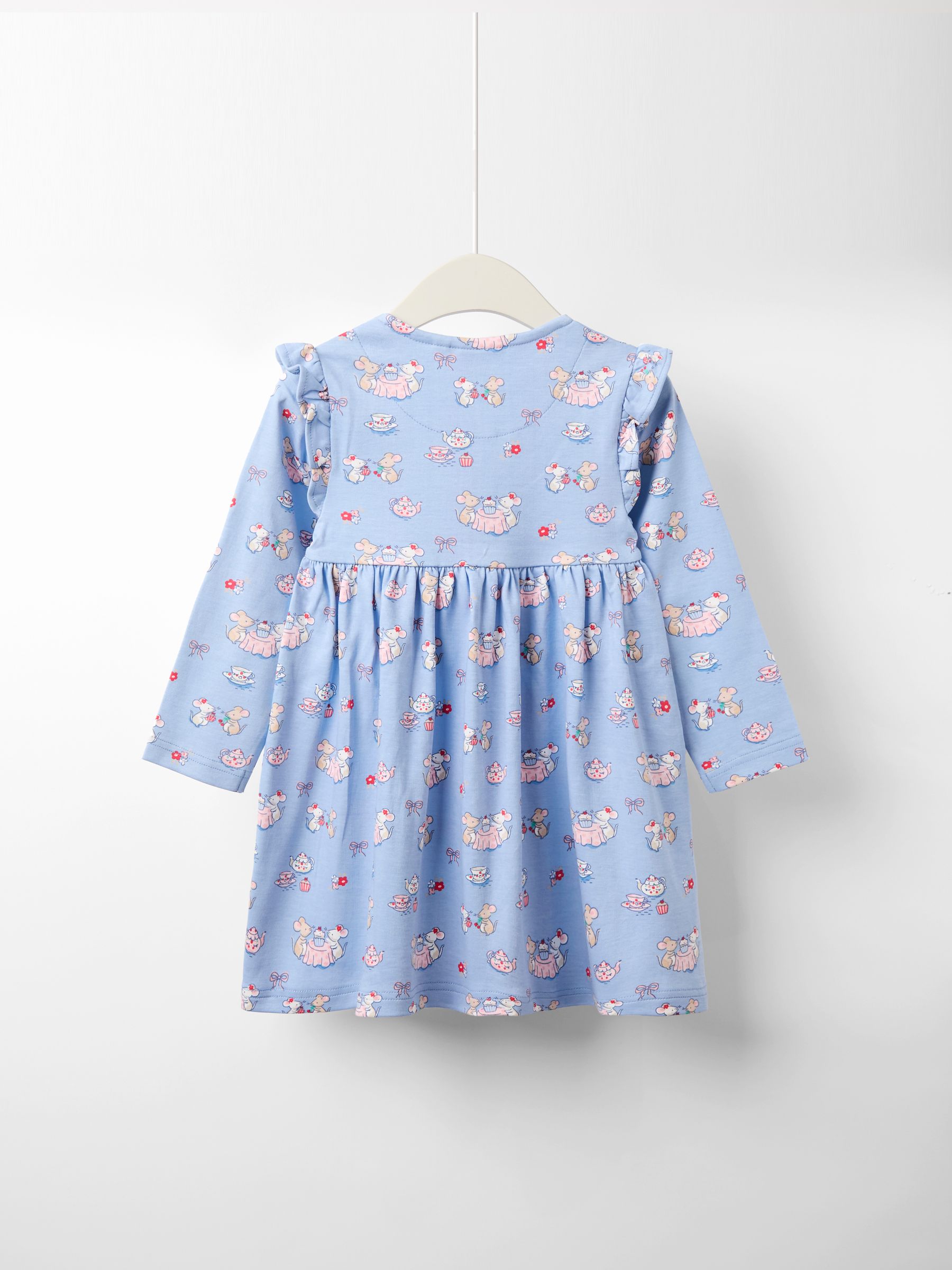 Blue Mouse Tea Party Button Front Frill Dress - Image 2 of 3