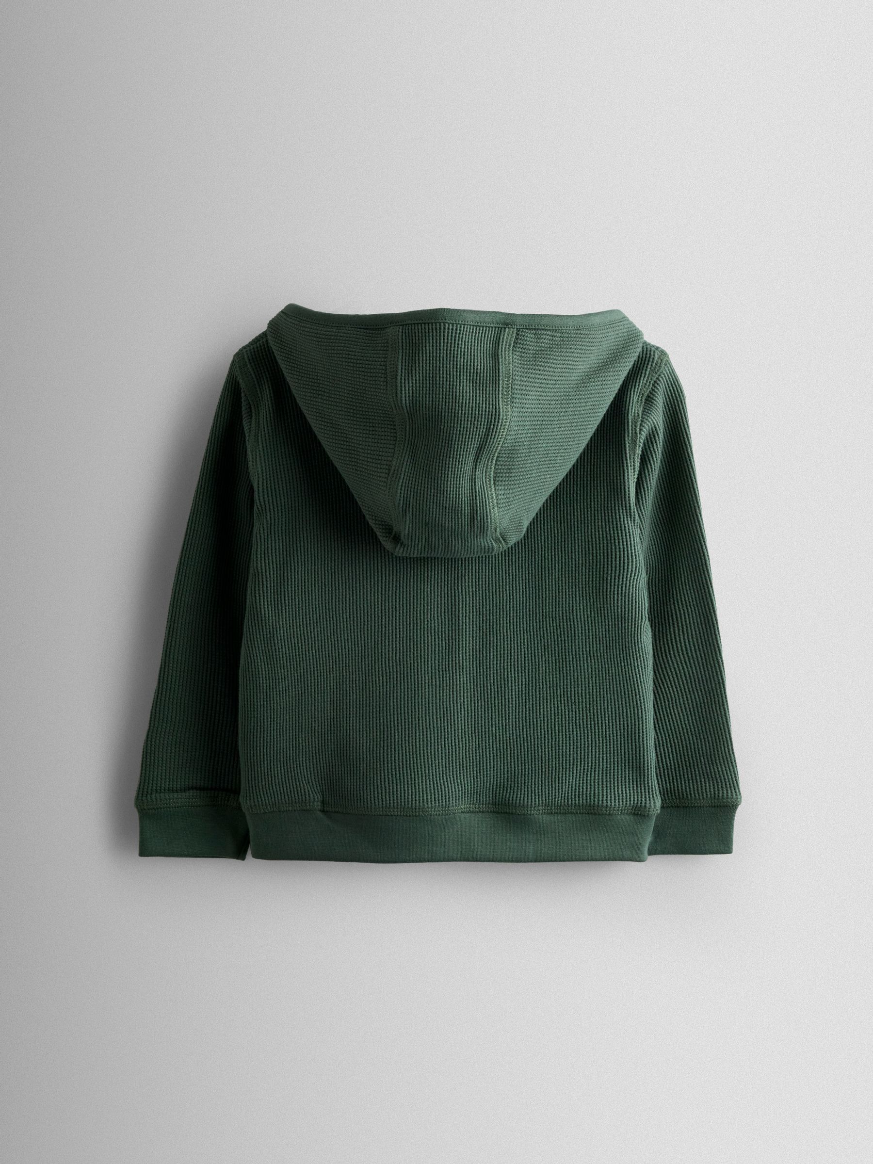 Khaki Green Safari Appliqué Reversible Hoodie - Image 3 of 12