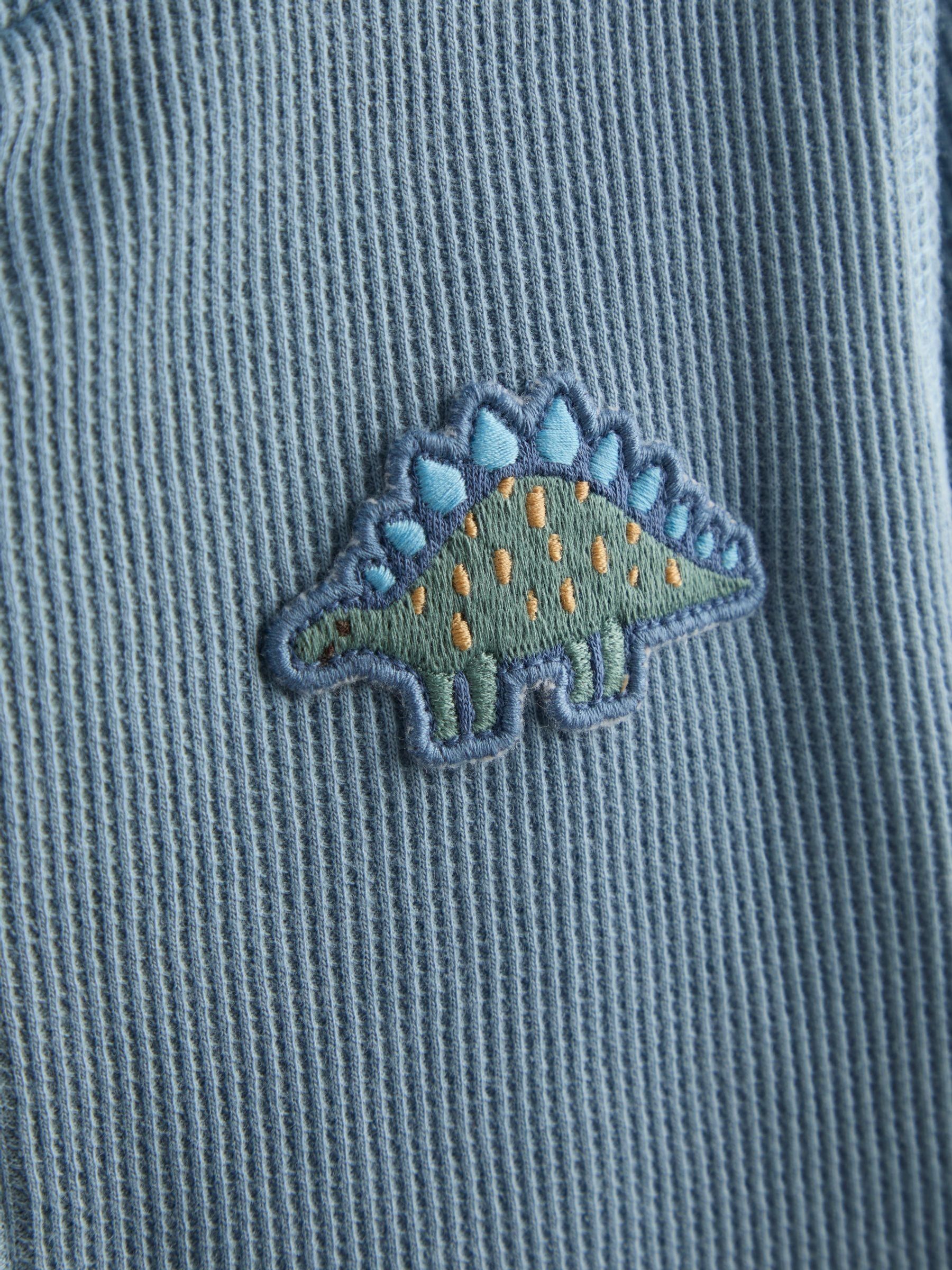 Light Blue Appliqué Reversible Hoodie - Image 9 of 9 Light Blue Appliqué Reversible Hoodie - Image 9 of 9