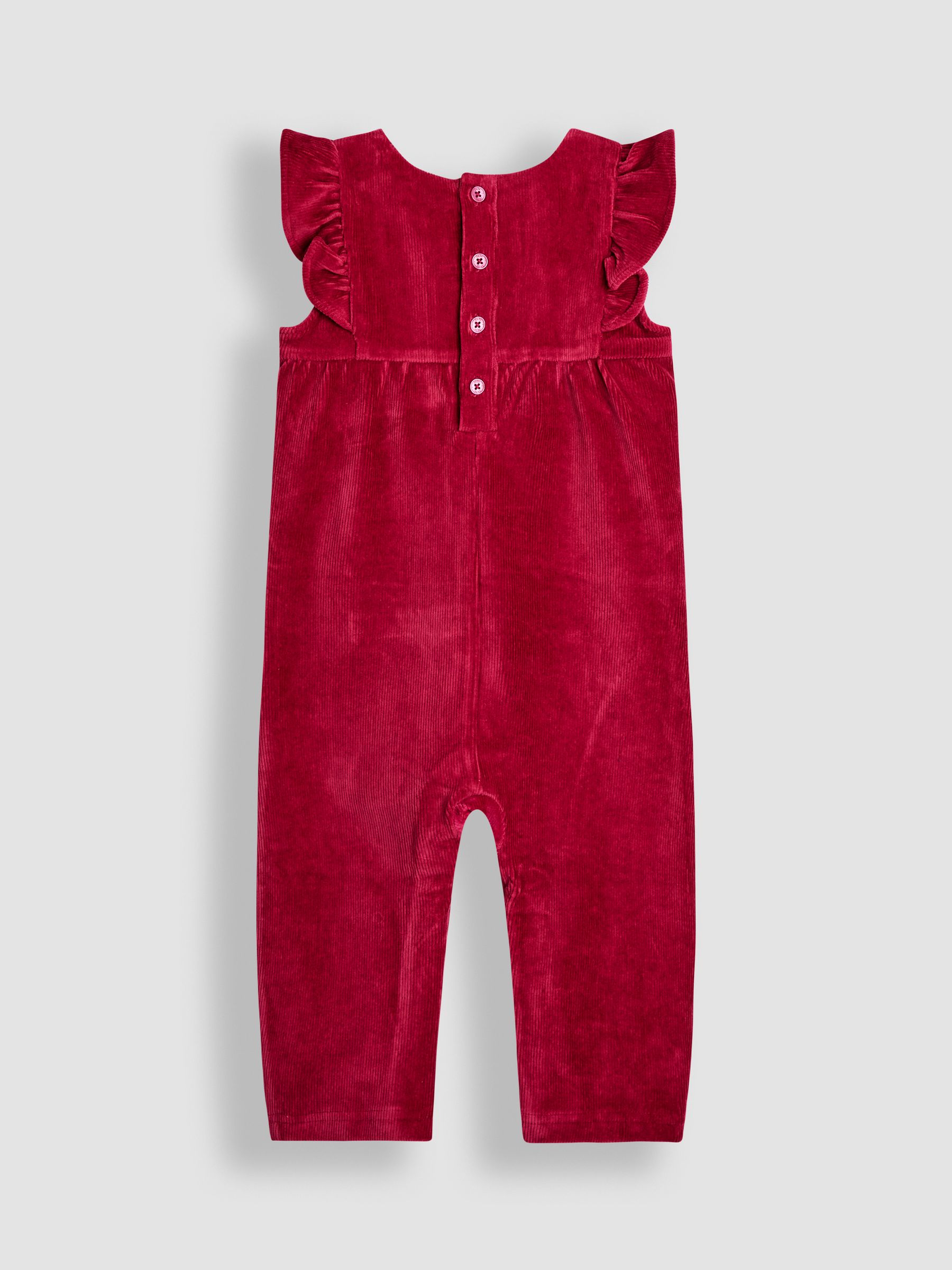 Purple Light Appliqué Velour Dungarees & Top Set - Image 3 of 6