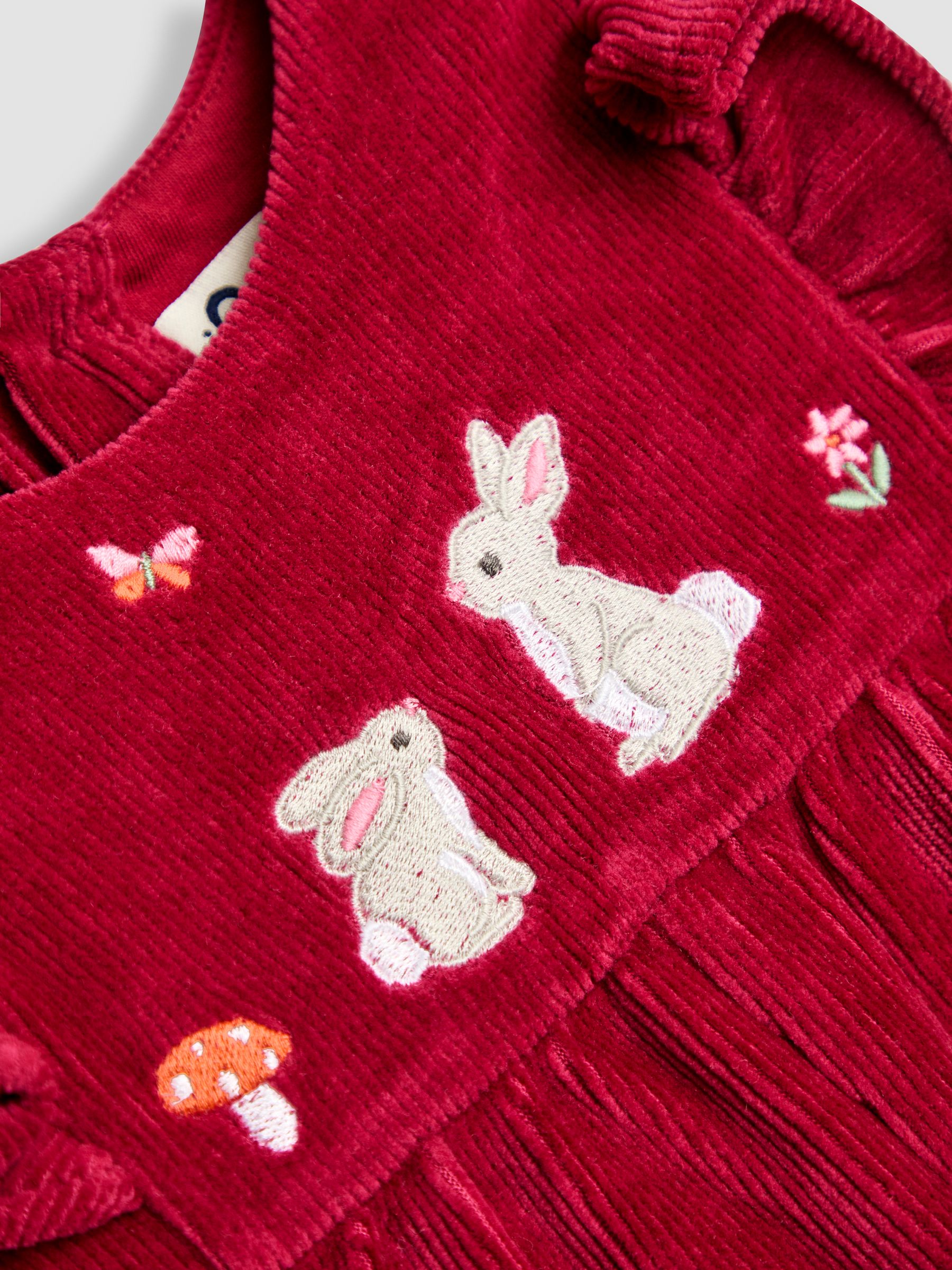 Purple Light Appliqué Velour Dungarees & Top Set - Image 6 of 6