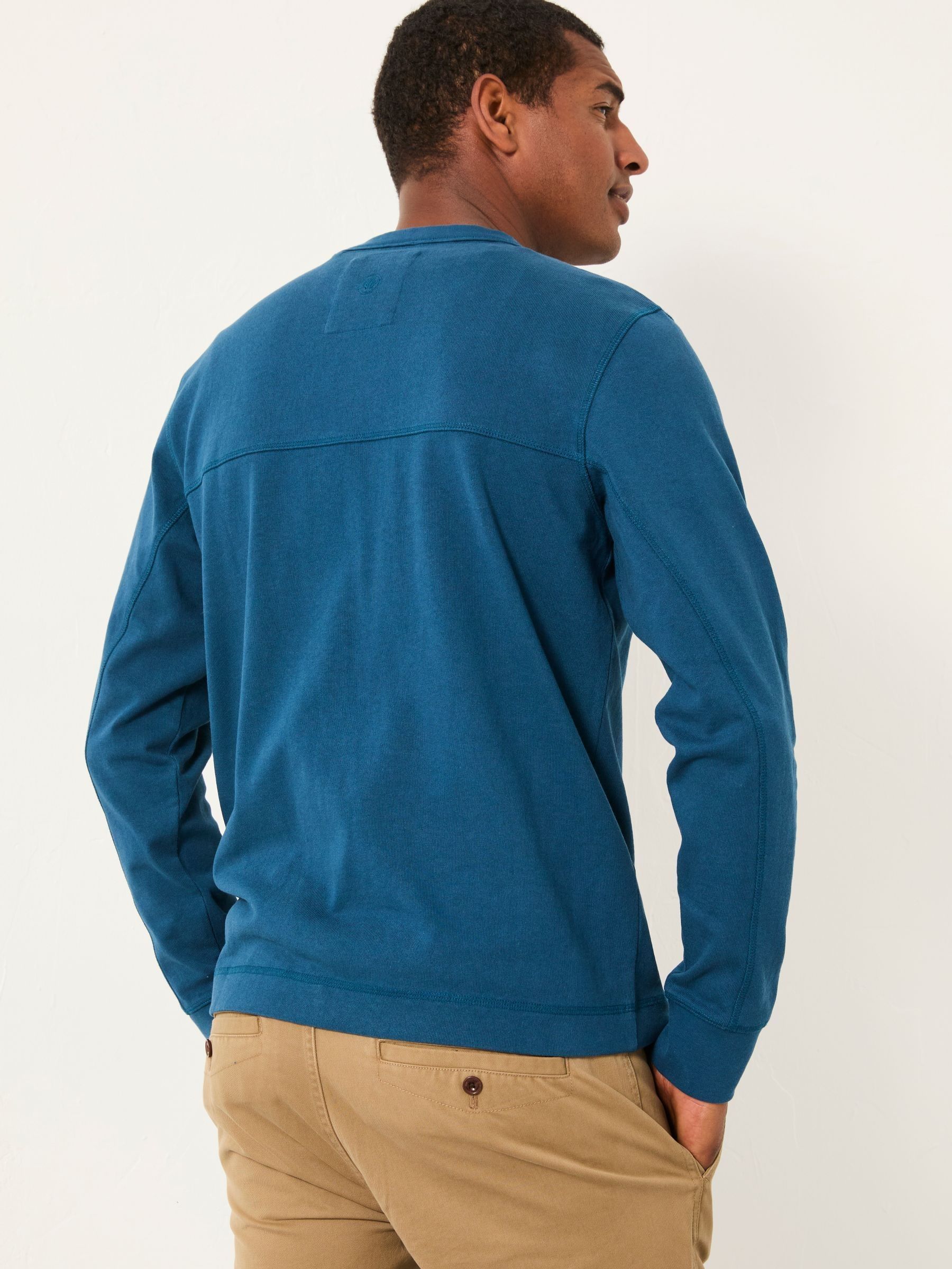 Wilman Dark Teal Blue Crew Sweat - Image 2 of 5