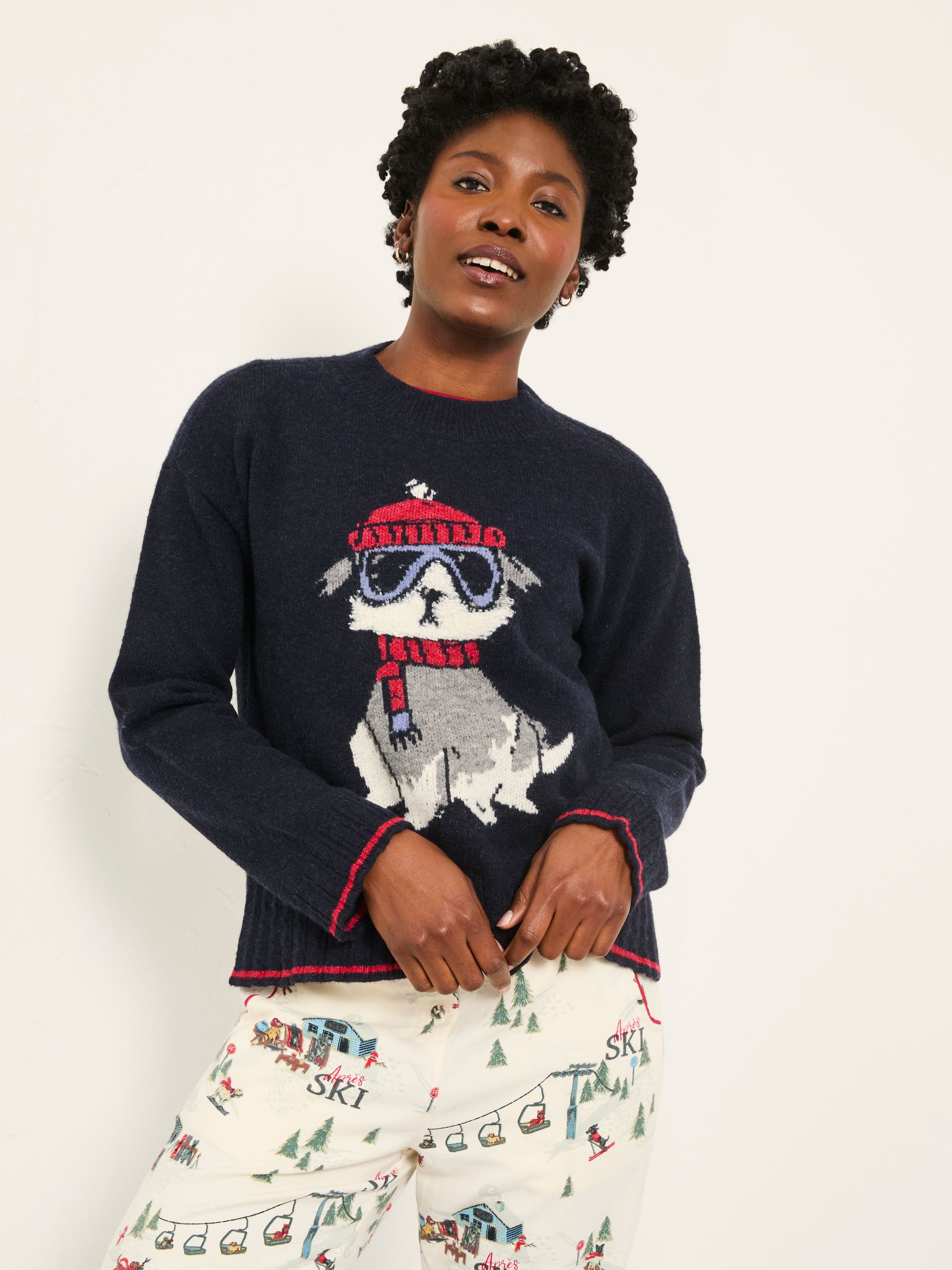 Navy Dog Knitted Jumper - Image 4 of 6