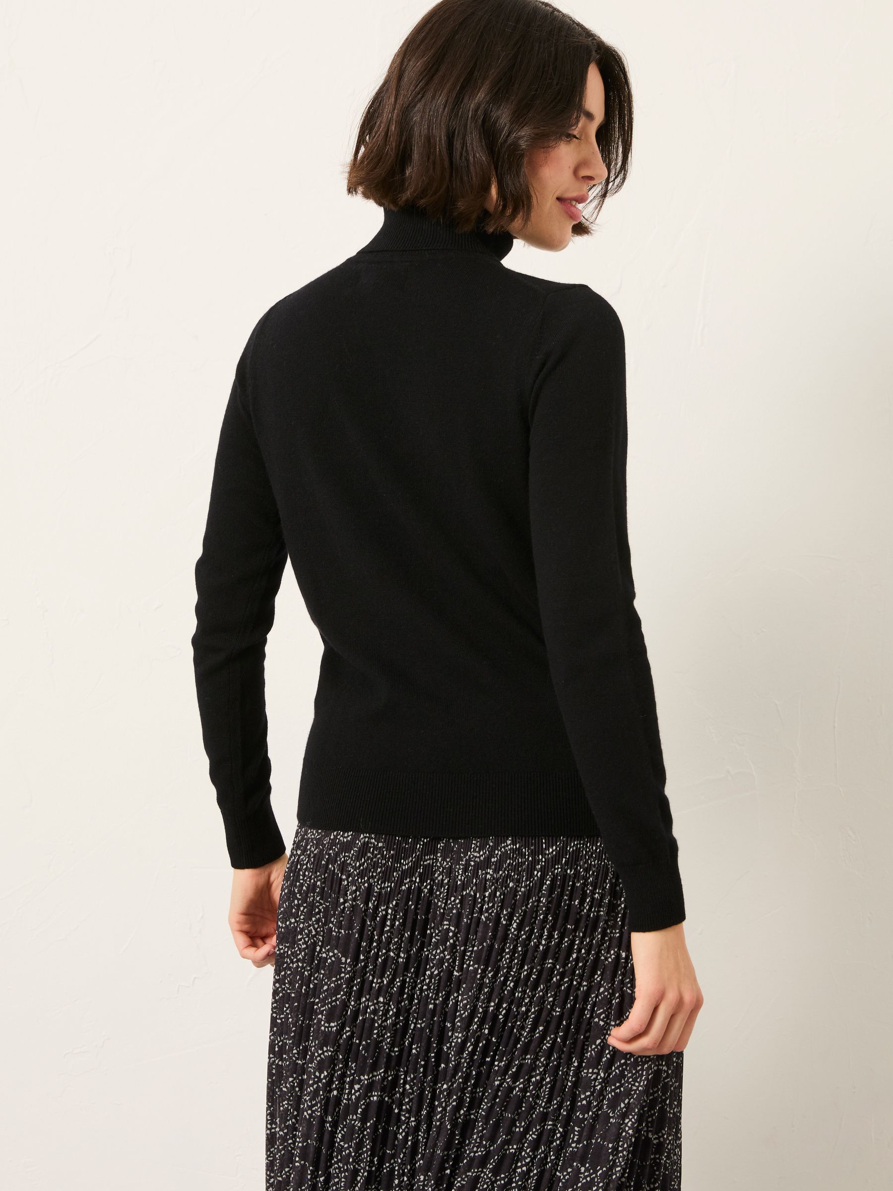 Black Roll Neck Knitted Jumper - Image 2 of 5 Black Roll Neck Knitted Jumper - Image 2 of 5