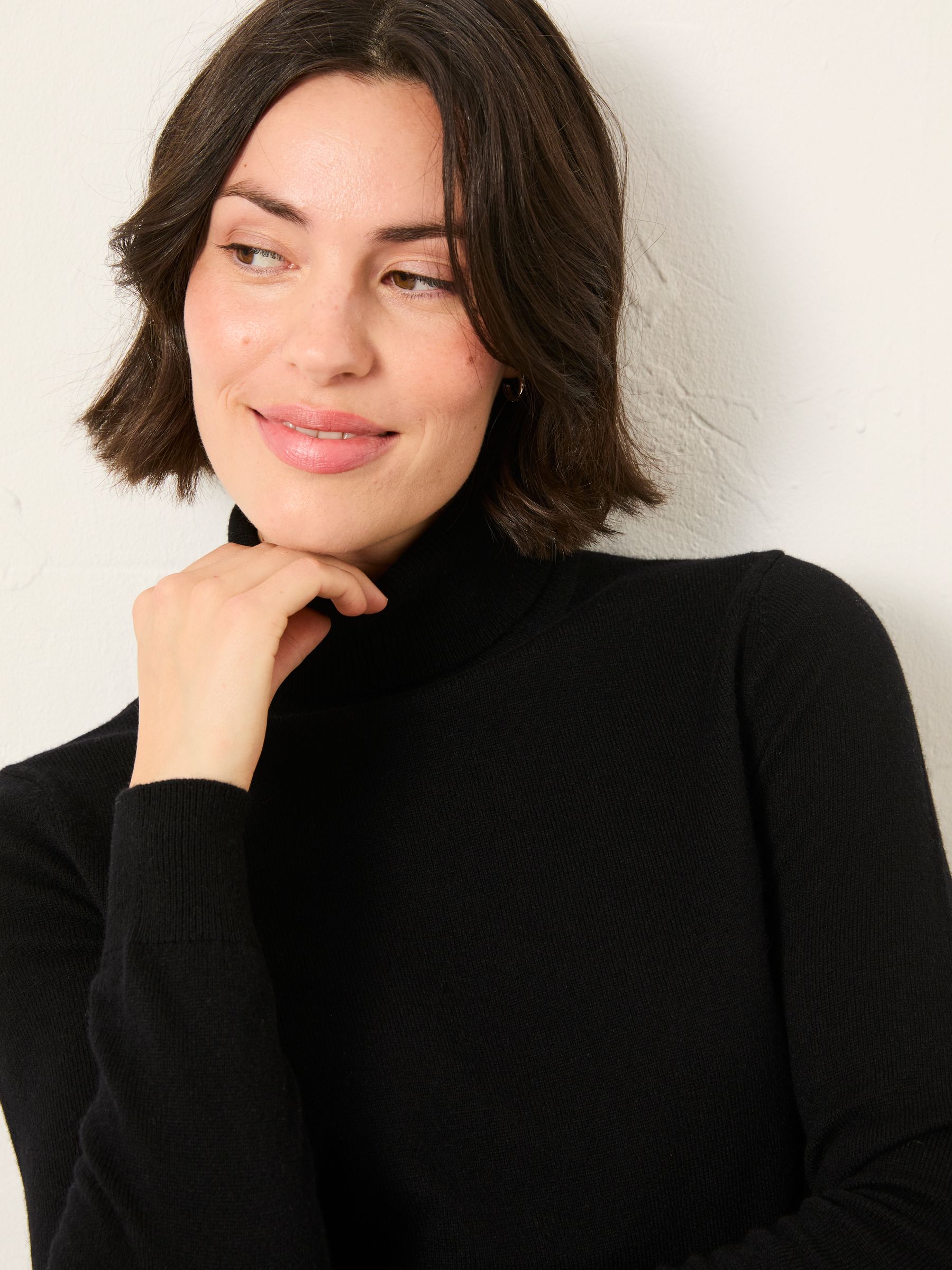 Black Roll Neck Knitted Jumper - Image 3 of 5