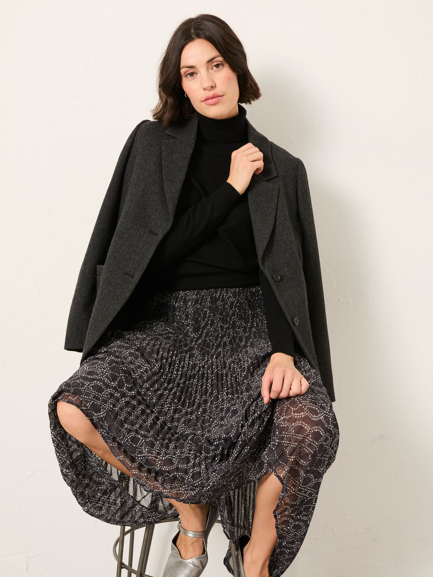 Black Roll Neck Knitted Jumper - Image 4 of 5