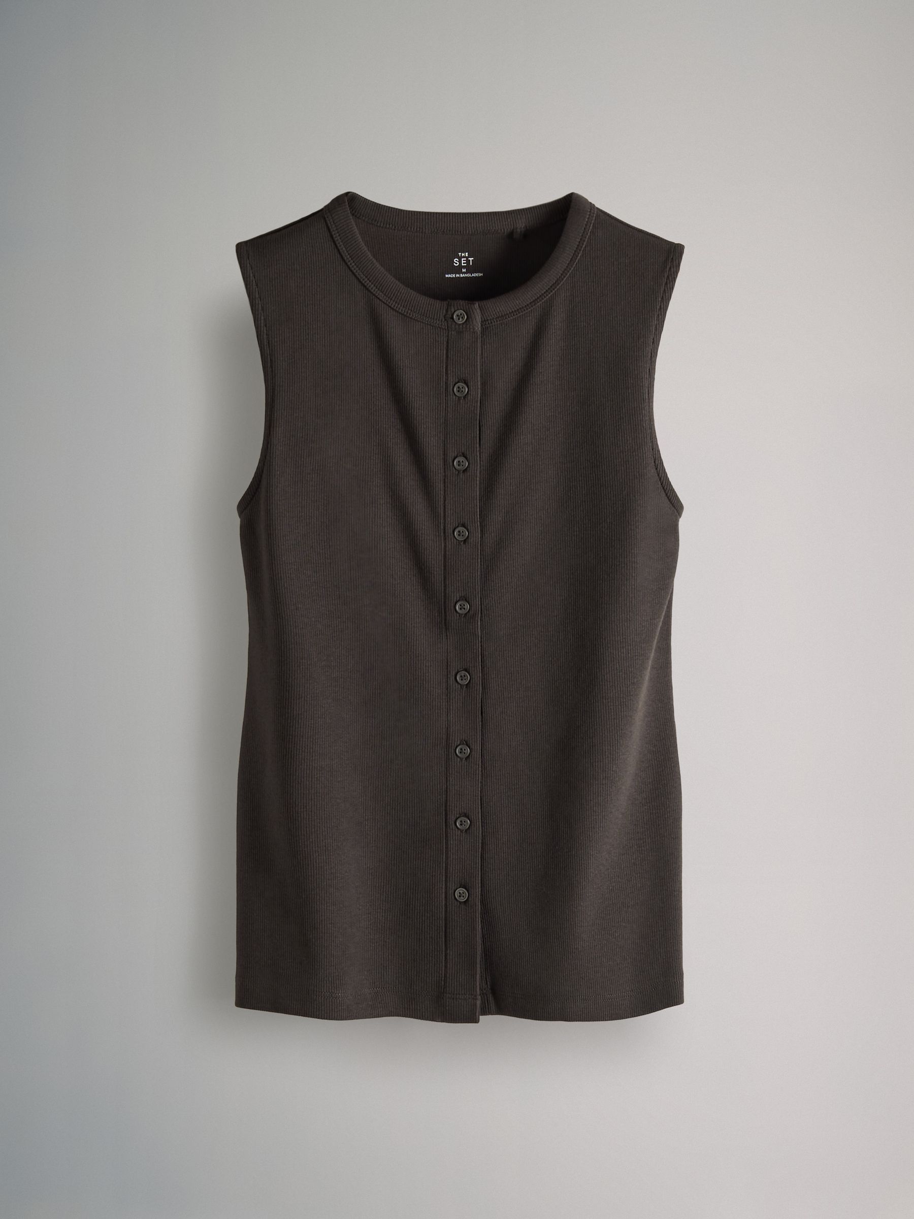 3 Pack Button Through Ribbed Vests - Image 4 of 6