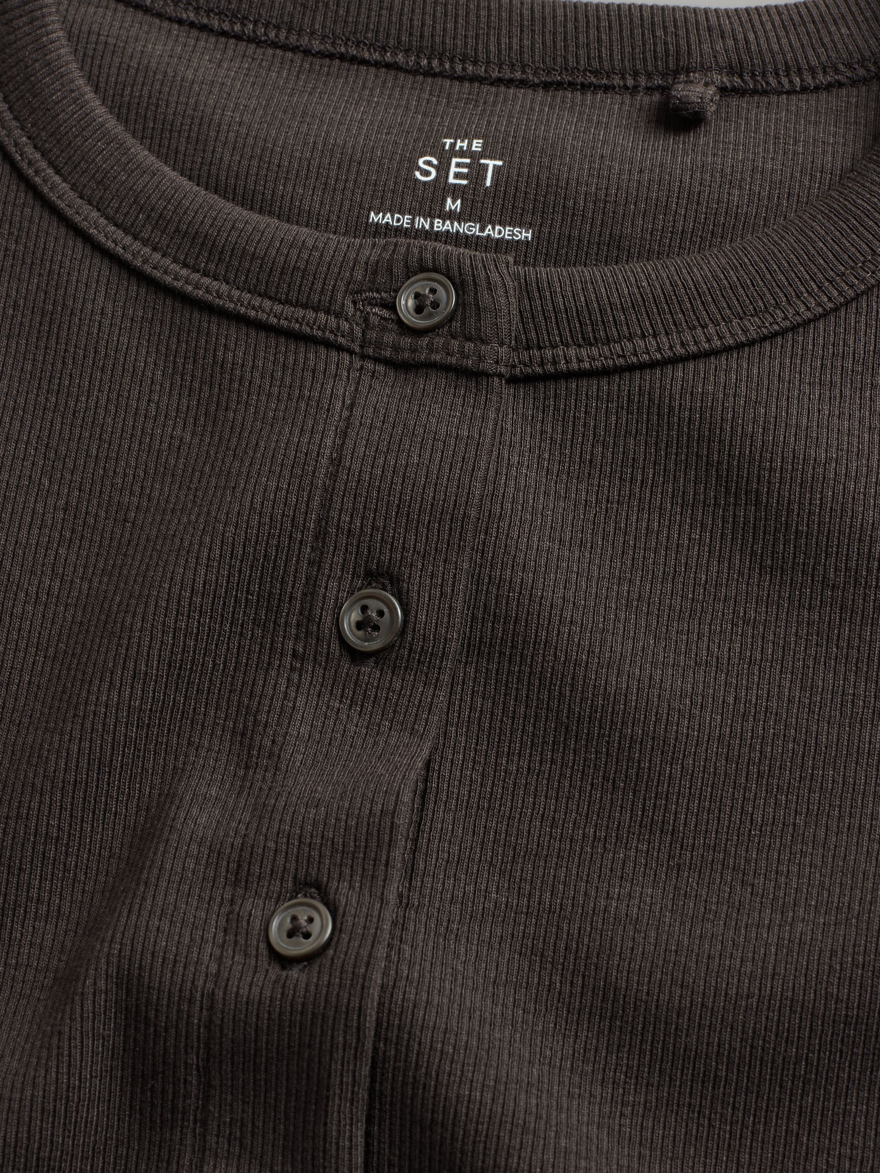 3 Pack Button Through Ribbed Vests - Image 6 of 6