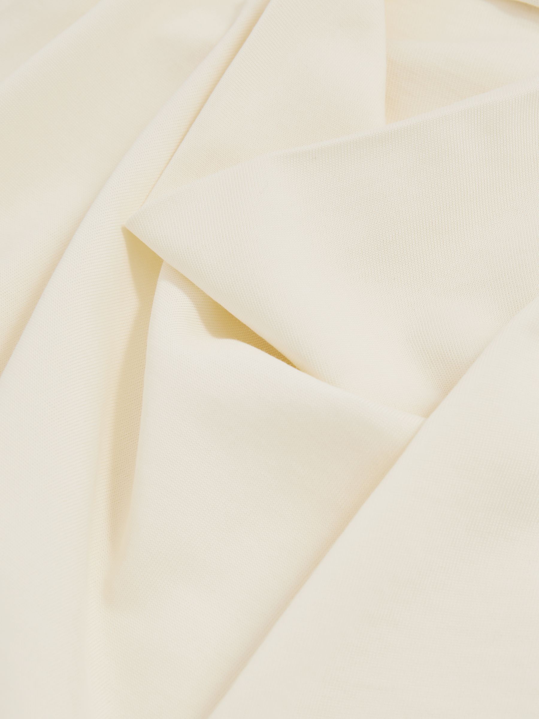 Cotton-Blend Cowl-Neck Sleeveless Top in Ivory - image 3