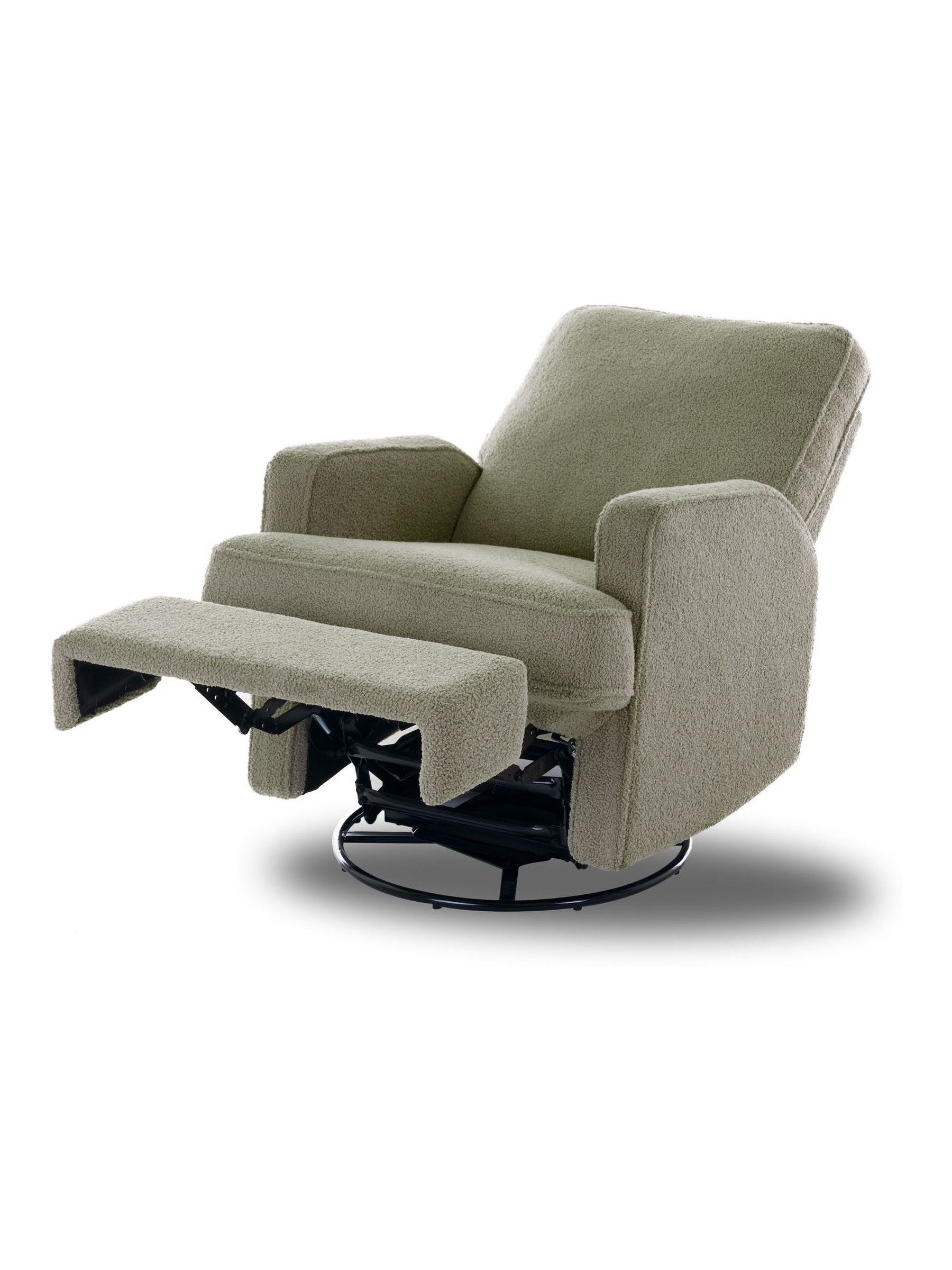 Obaby Teddy Olive Madison Swivel Glider Recliner Nursing Chair - Image 5 of 7