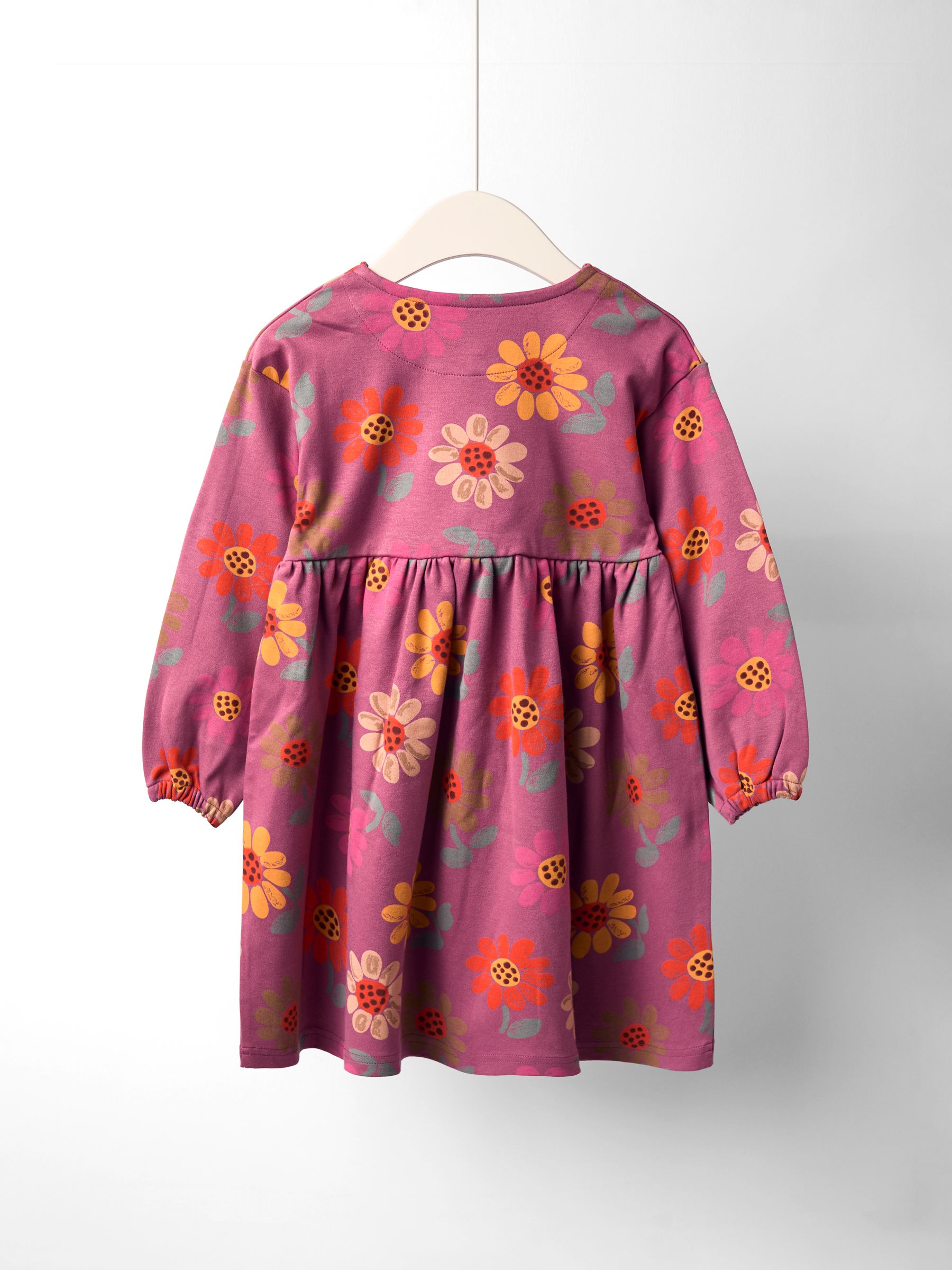 Pink Button Front Printed Dress - Image 2 of 4