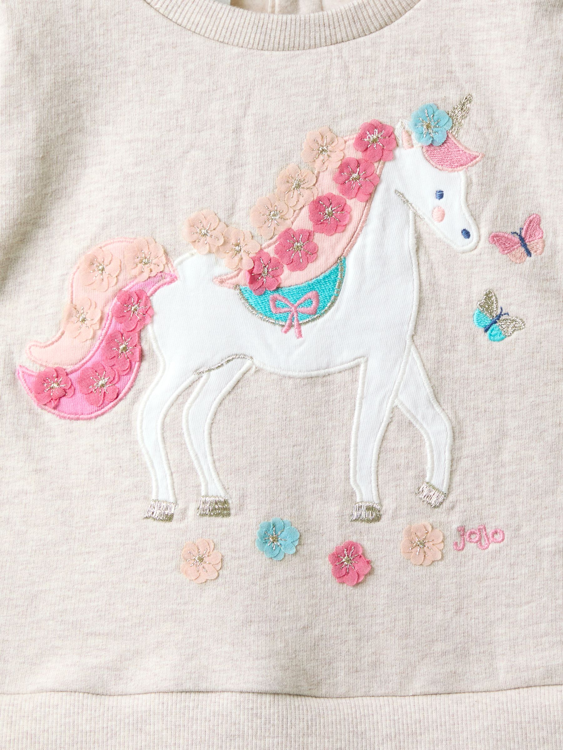 Natural Appliqué Tulle Sweat dress - Image 4 of 5