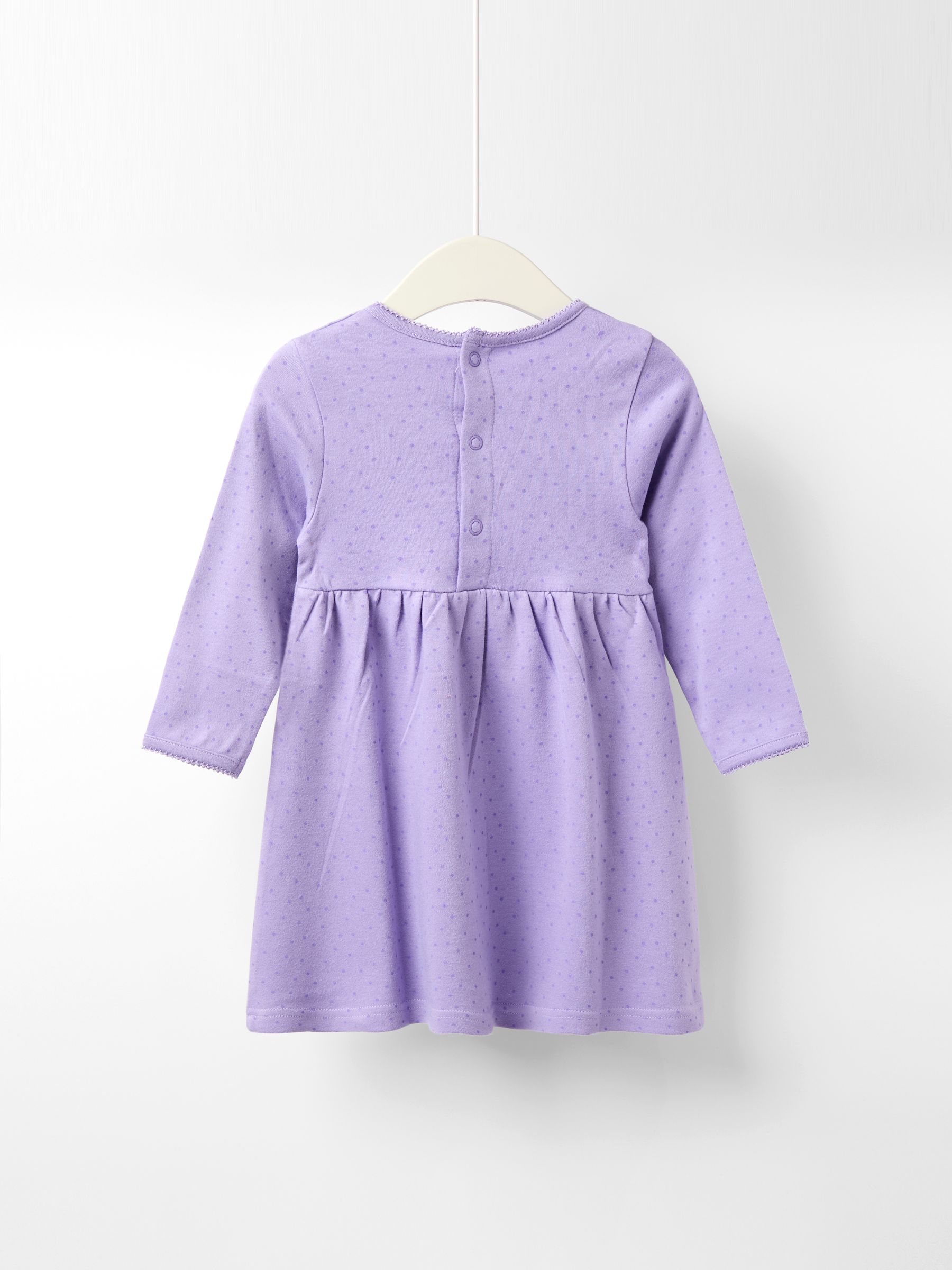 Purple Light Spot Printed Jersey Dress - Image 2 of 4