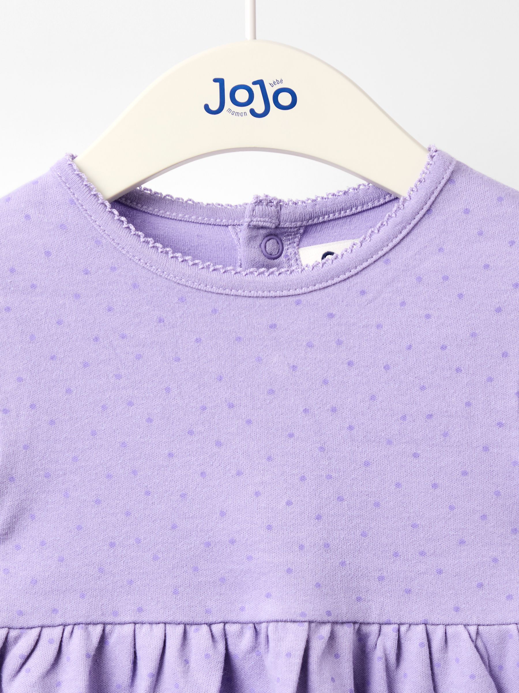 Purple Light Spot Printed Jersey Dress - Image 3 of 4