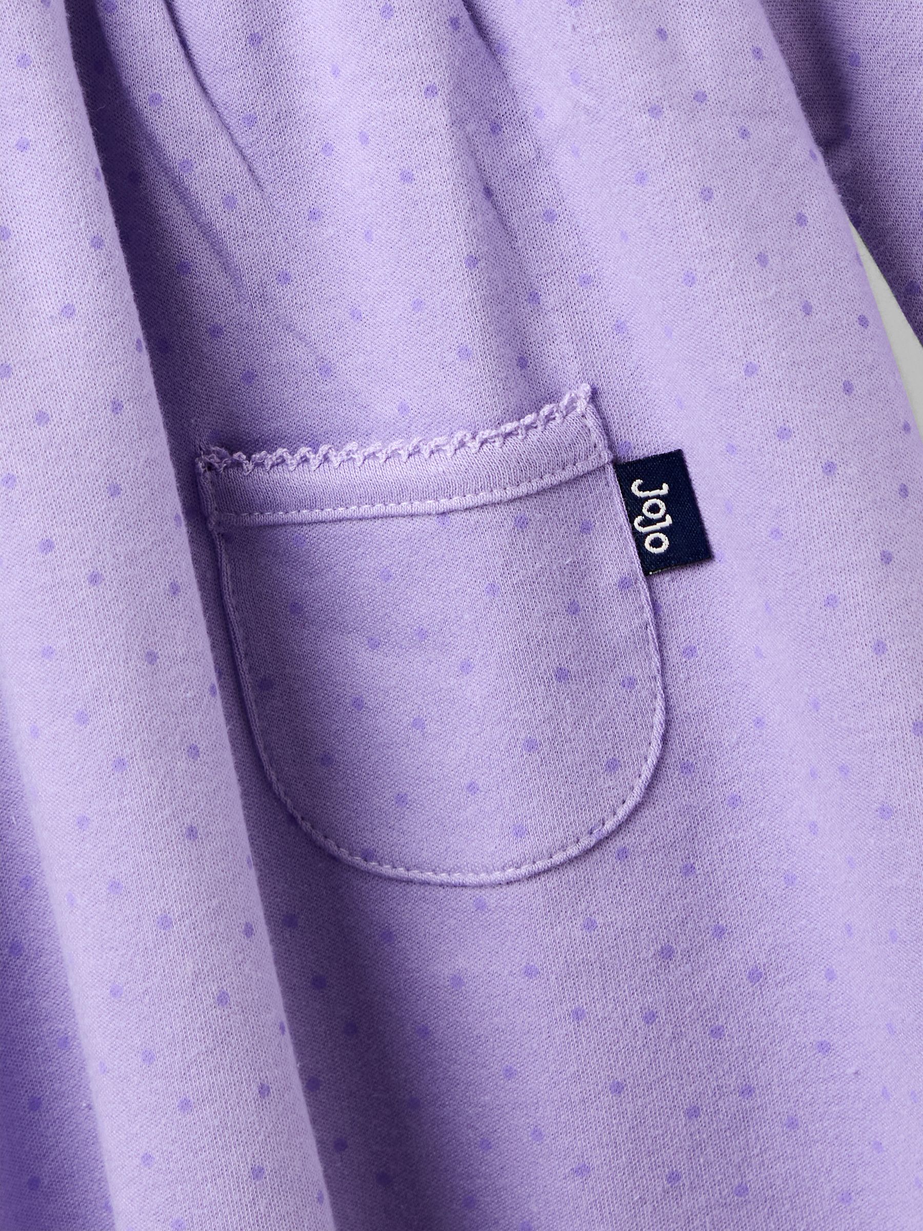 Purple Light Spot Printed Jersey Dress - Image 4 of 4