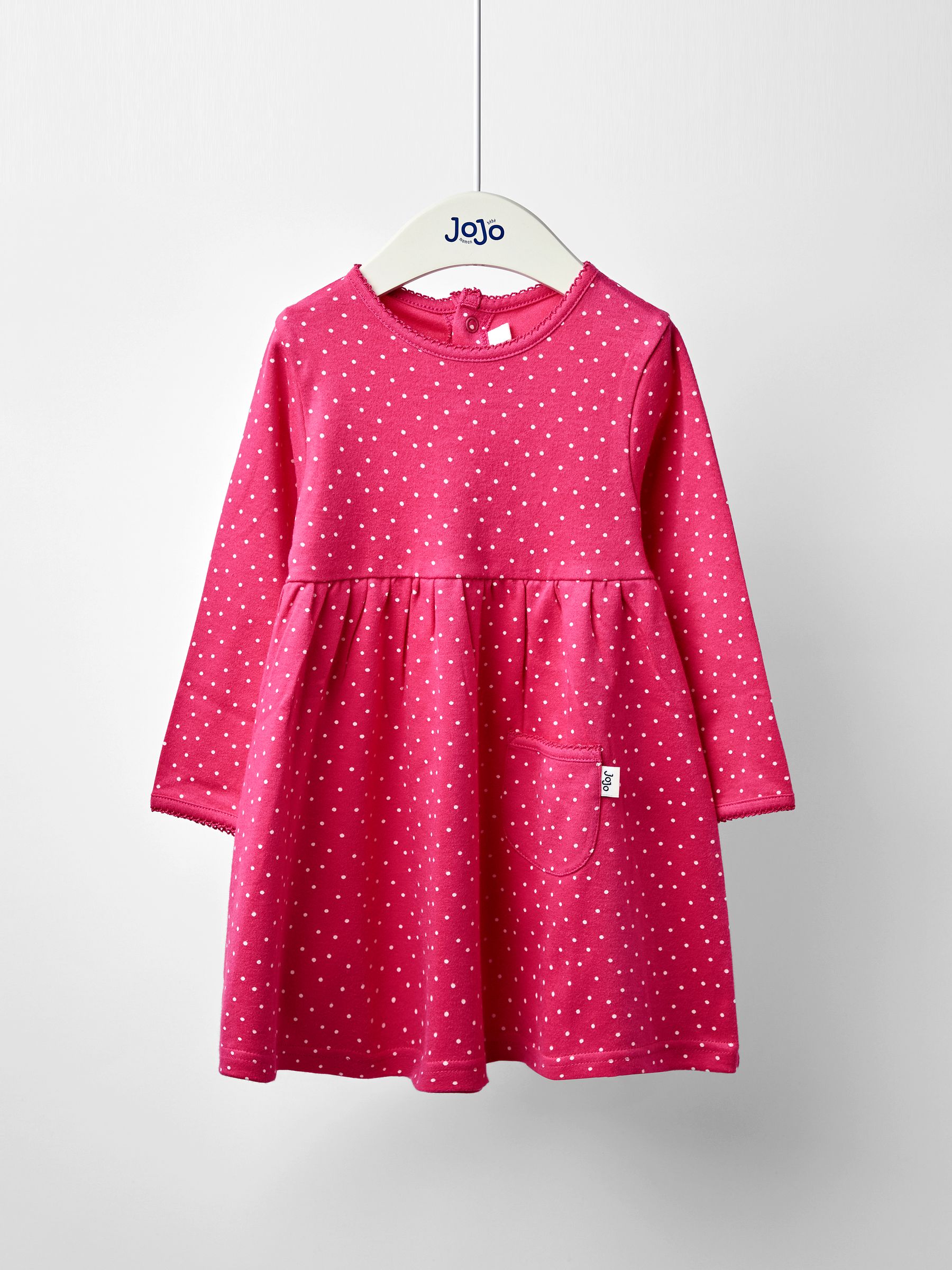 Pink Spot Printed Jersey Dress - Image 1 of 4