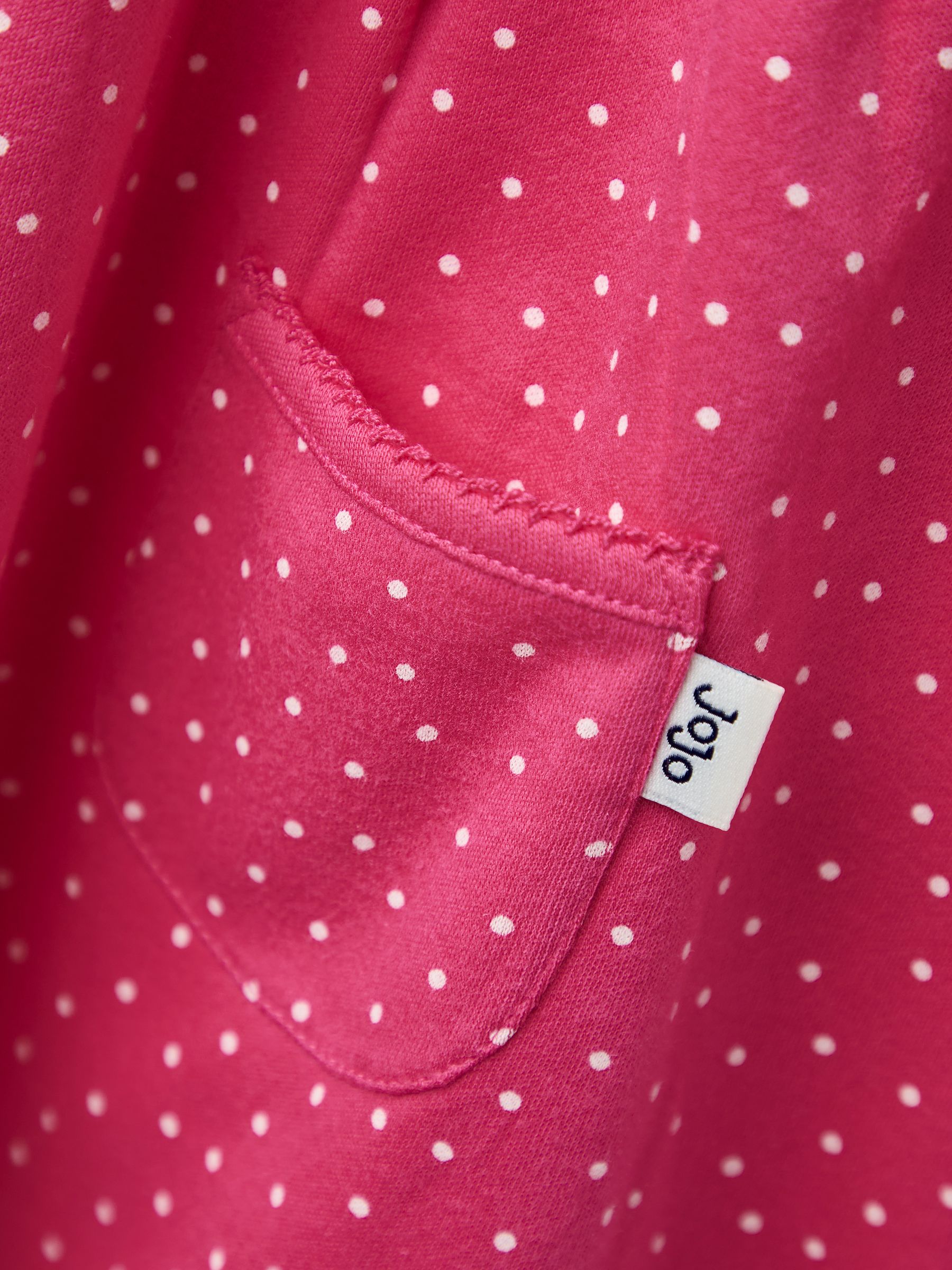 Pink Spot Printed Jersey Dress - Image 3 of 4