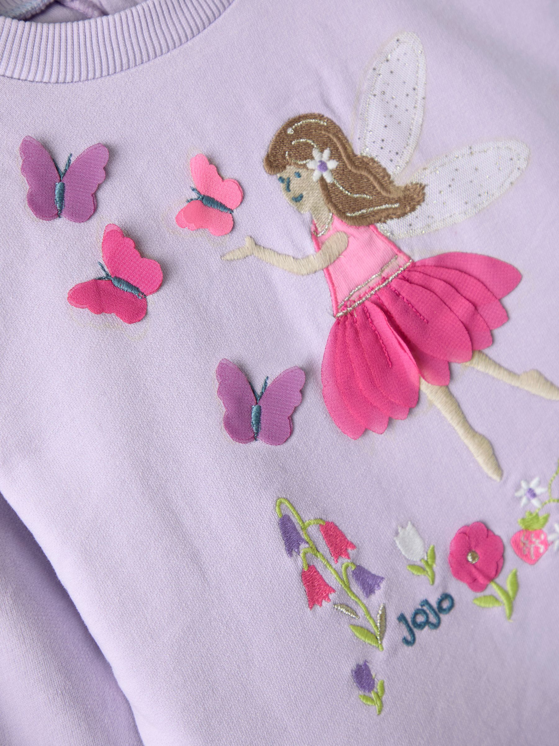 Purple Appliqué Tulle Sweat dress - Image 4 of 5