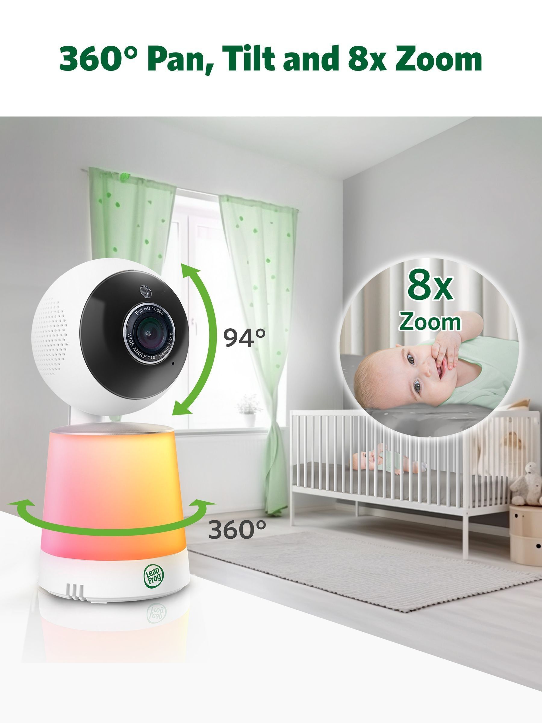 V-Tech White High Definition Smart Pan & Tilt Baby Monitor - Image 9 of 10