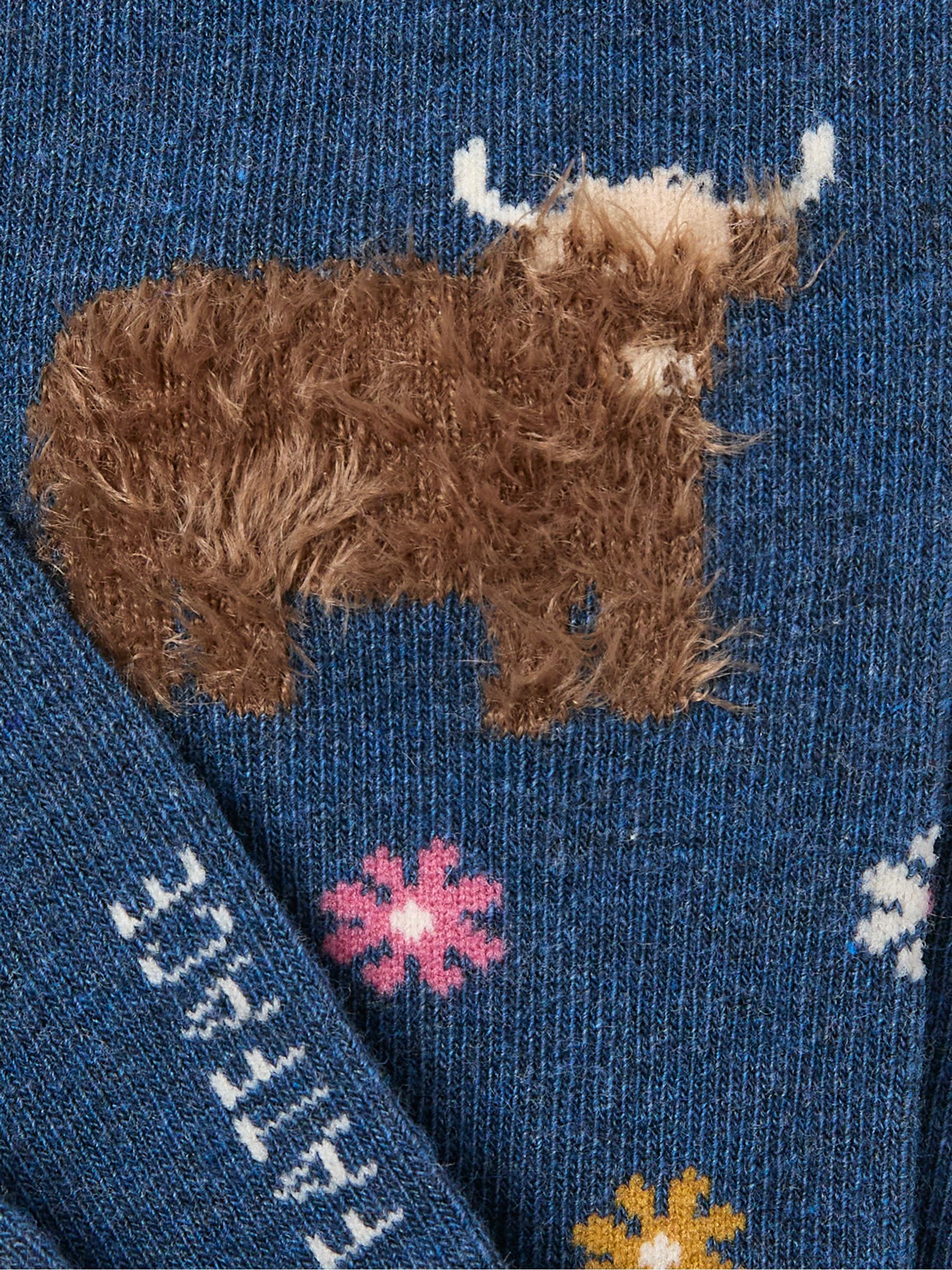 Navy Highland Cow Socks - Image 2 of 2