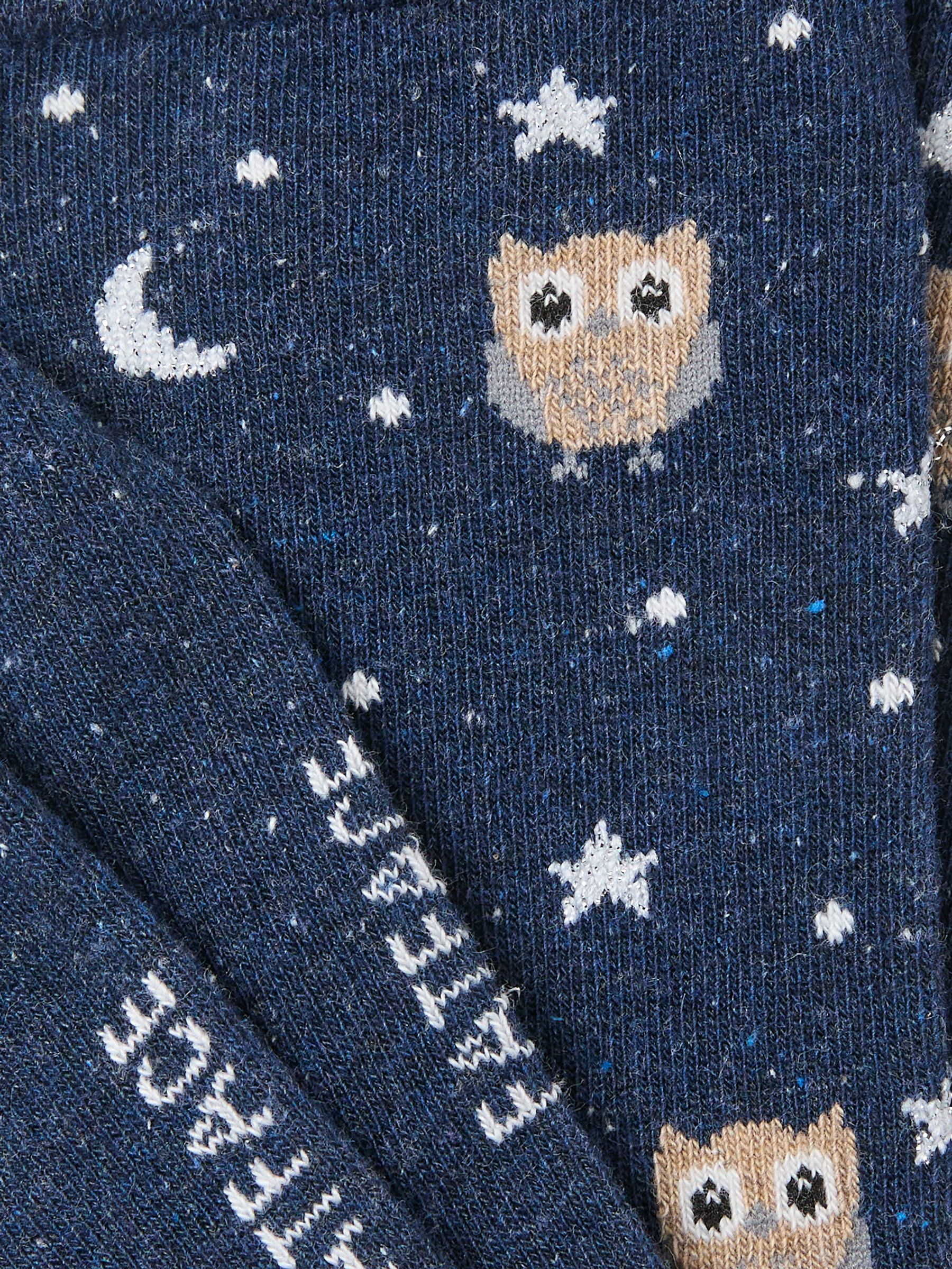Navy Night Owl Socks - Image 2 of 2