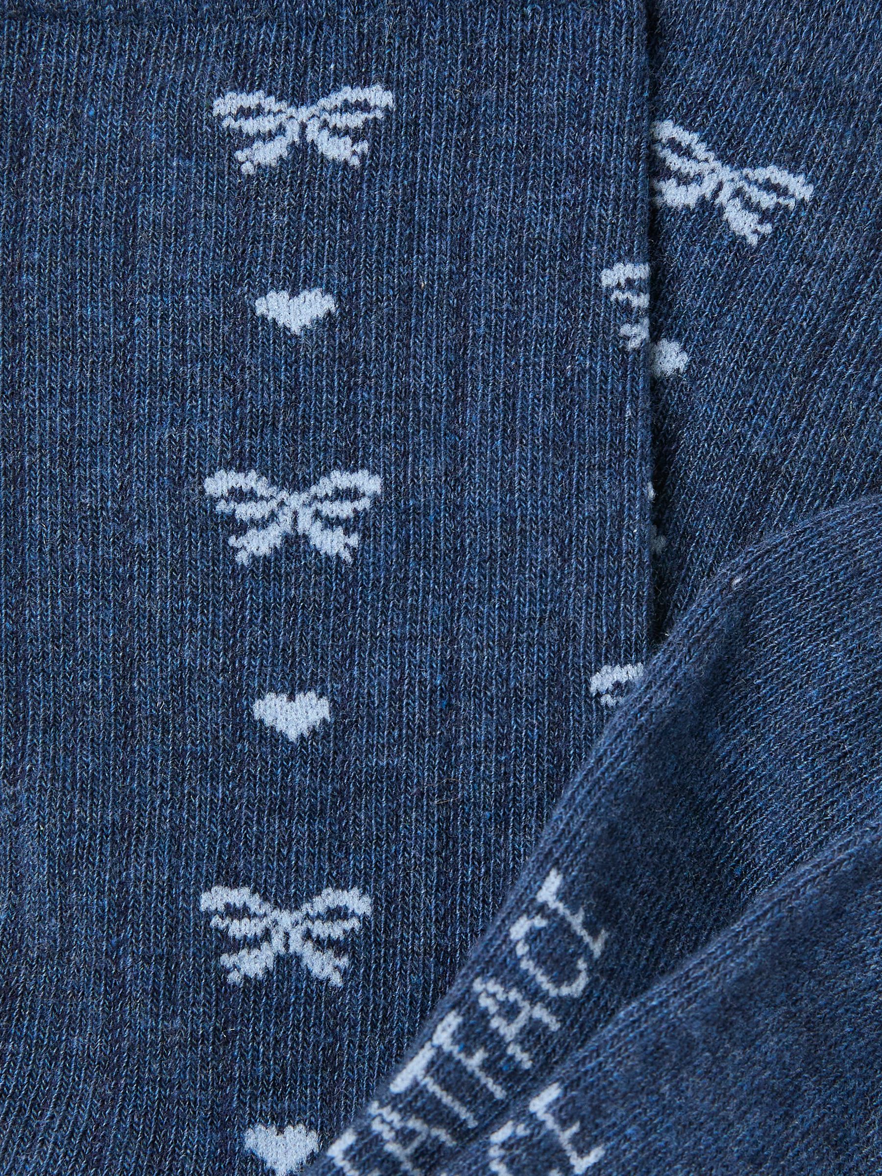 Navy Bow Socks - Image 2 of 2