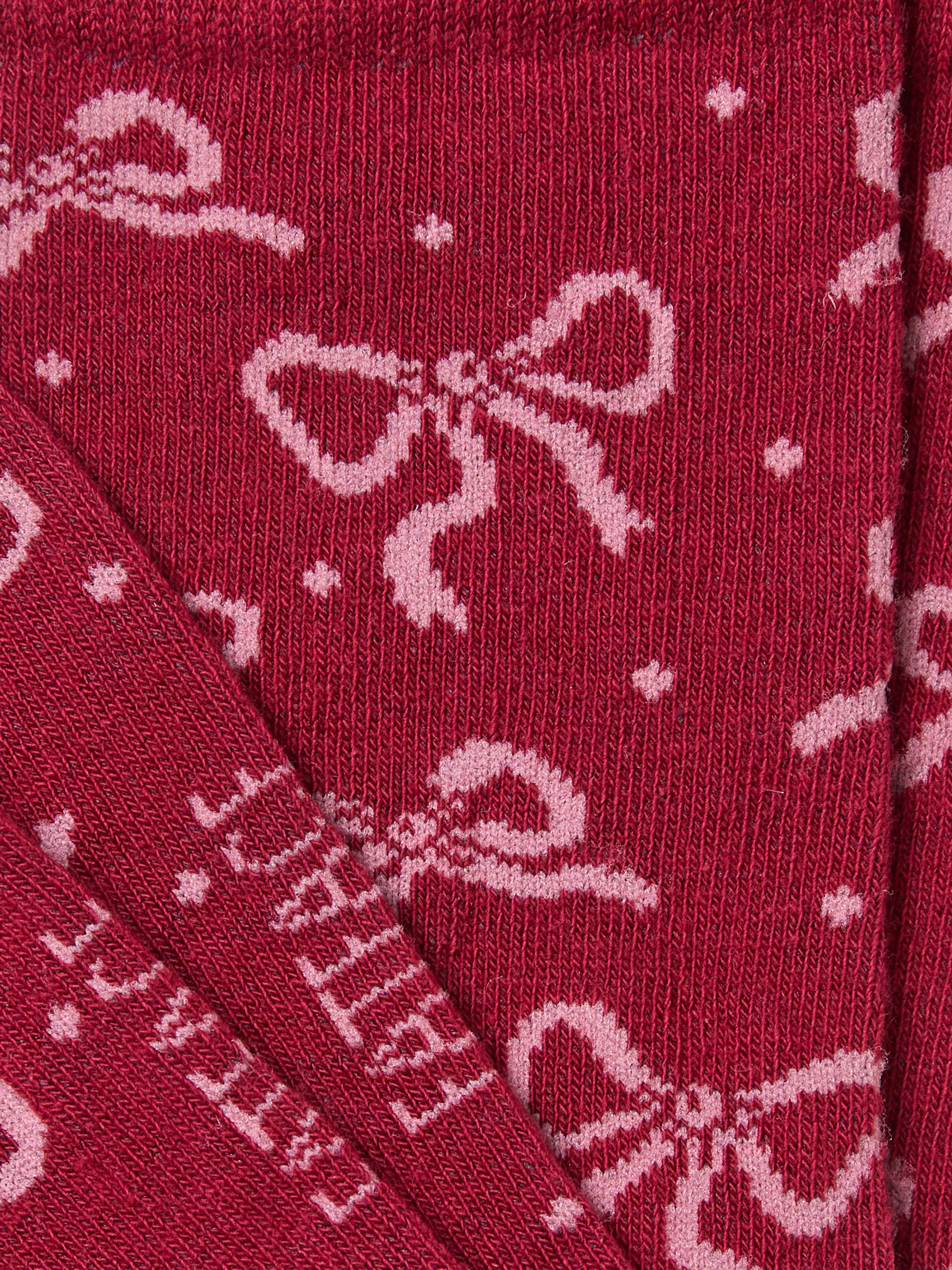 Red Bow Socks - Image 2 of 2