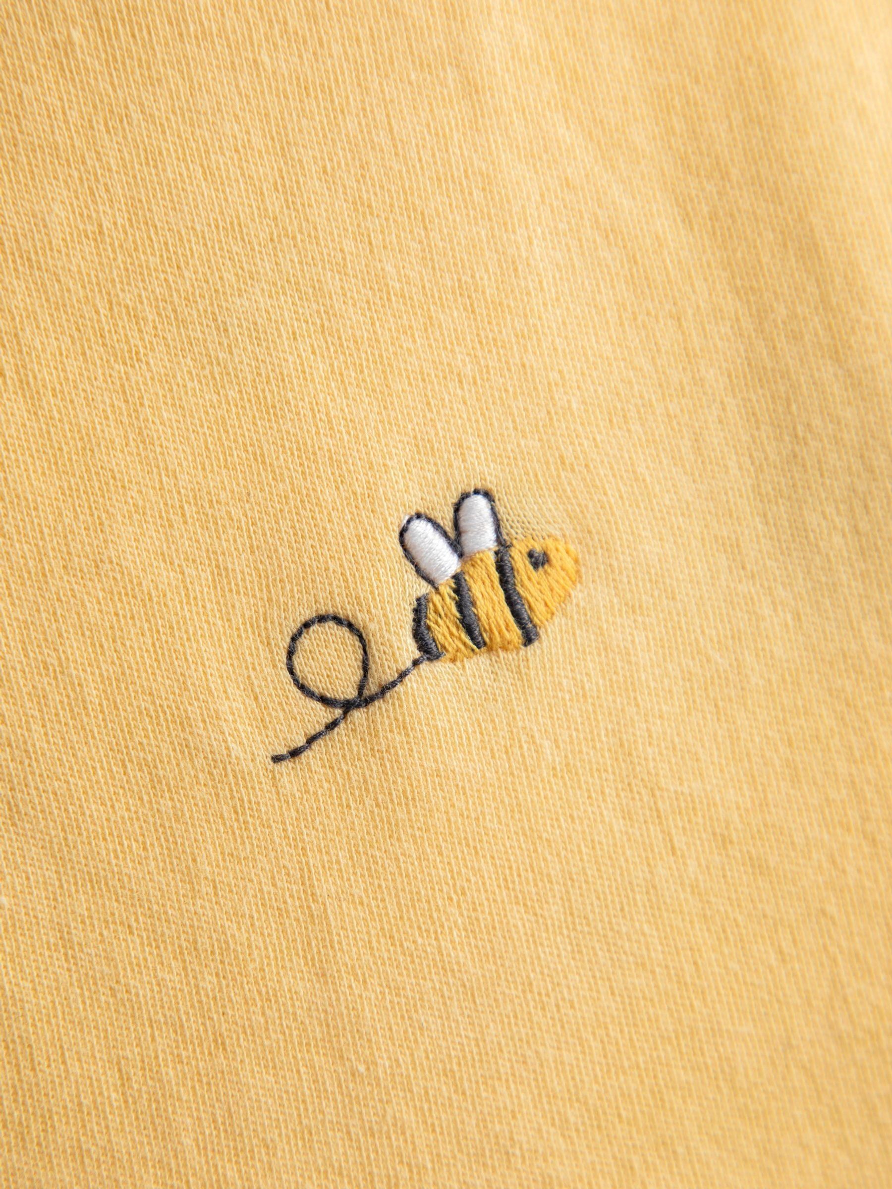 White Bee Embroidered Bib - Image 3 of 7