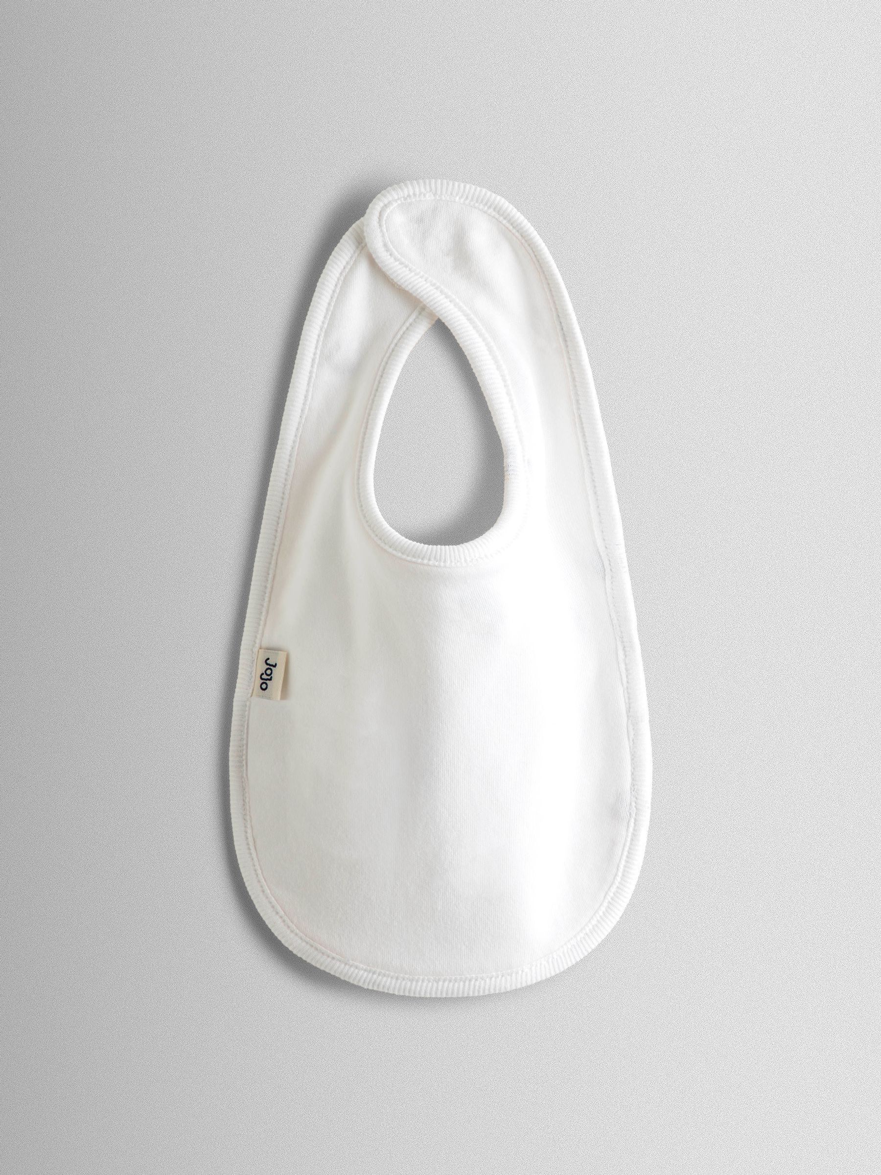 White Bee Embroidered Bib - Image 7 of 7 White Bee Embroidered Bib - Image 7 of 7