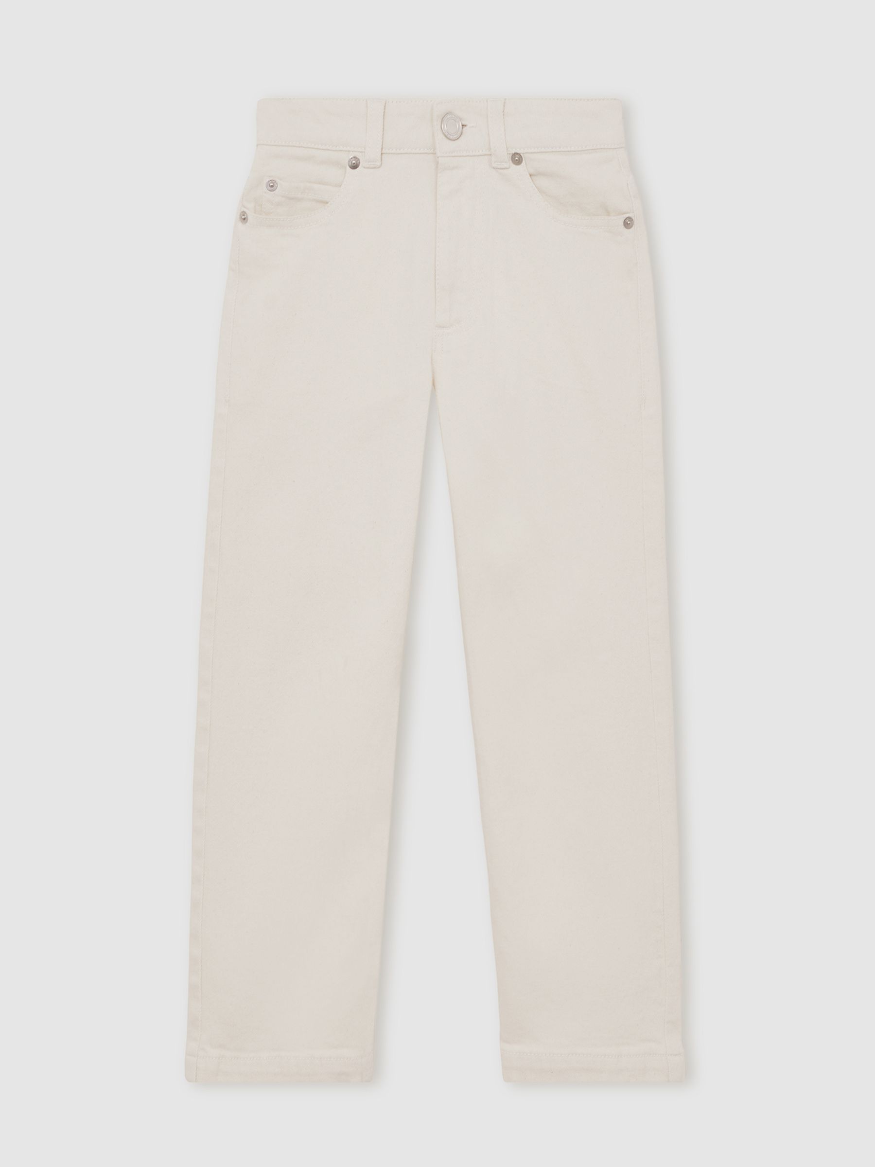 3-9 yrs Relaxed-Fit Jeans in Off White - Image 2 of 4