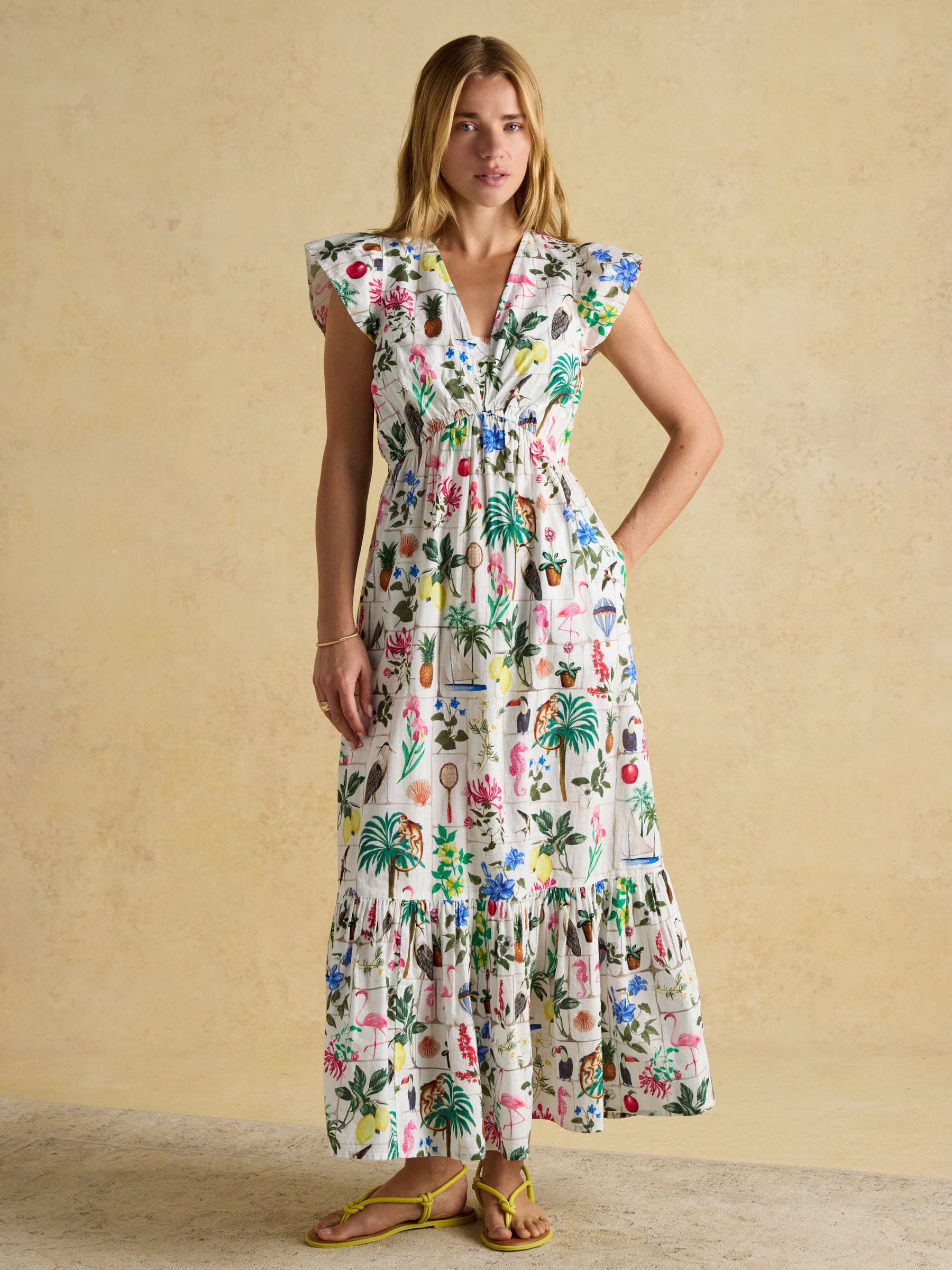 Winnie Multi Frill Shoulder Dress - Image 1 of 9