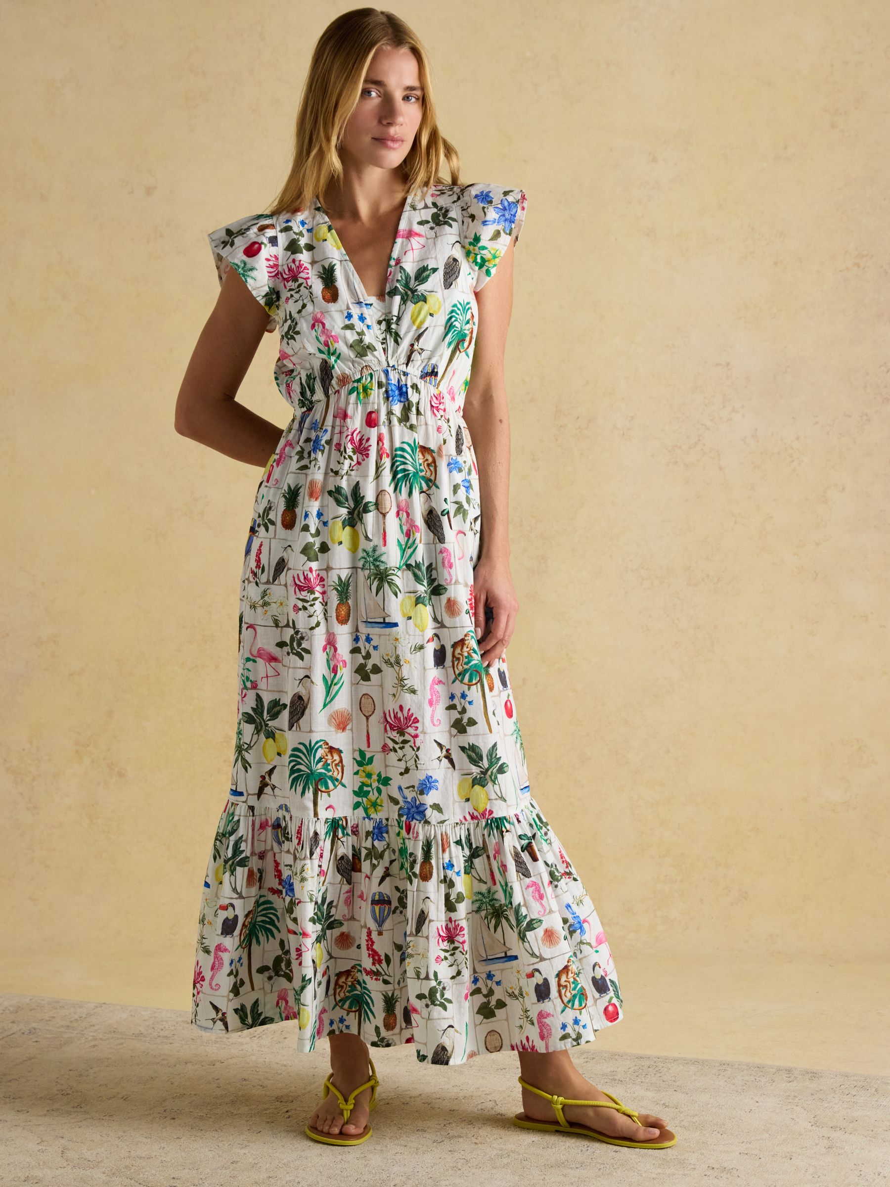 Winnie Multi Frill Shoulder Dress - Image 5 of 9