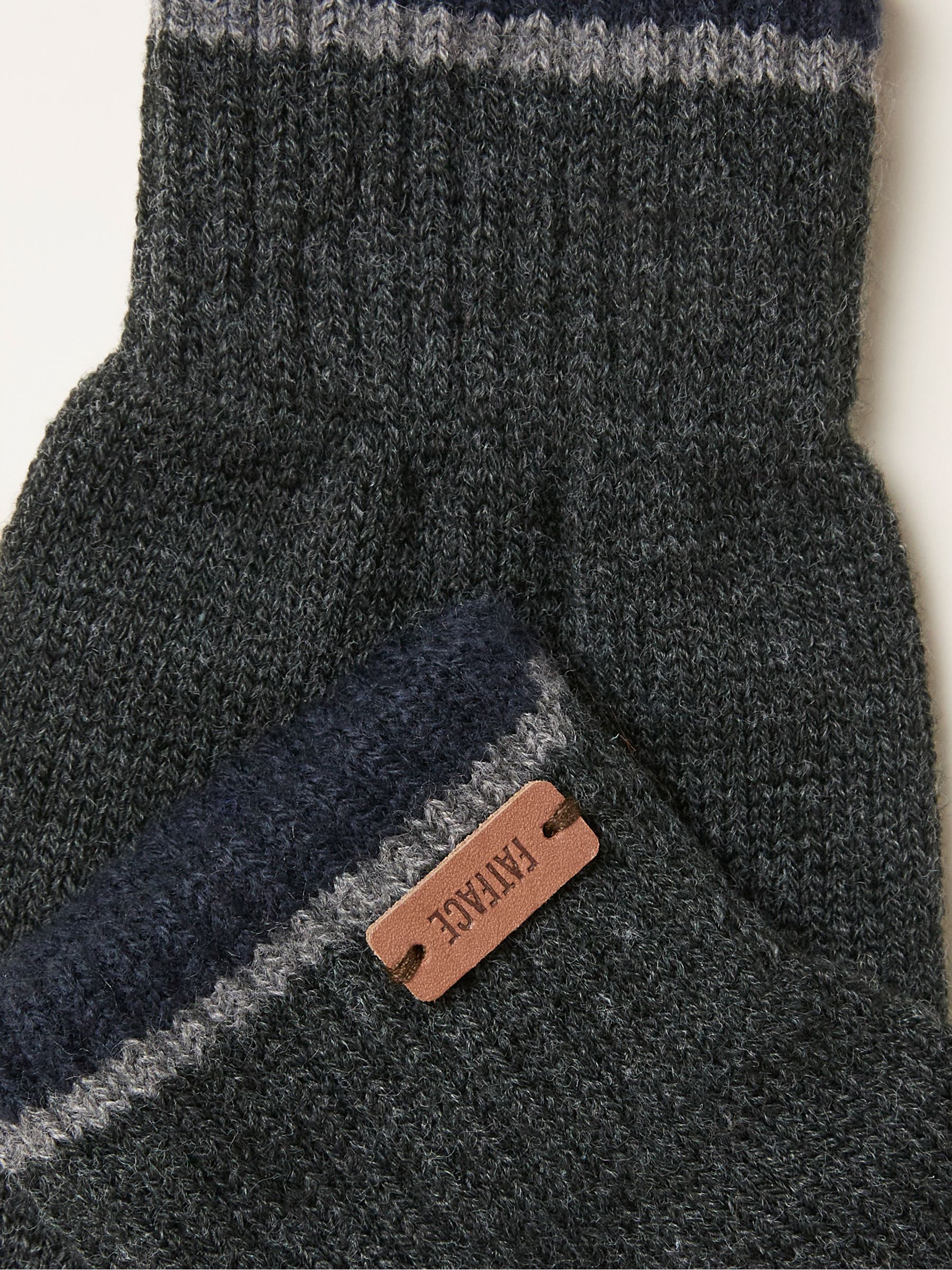 Lewis Charcoal Grey Touch Screen Gloves - Image 2 of 2