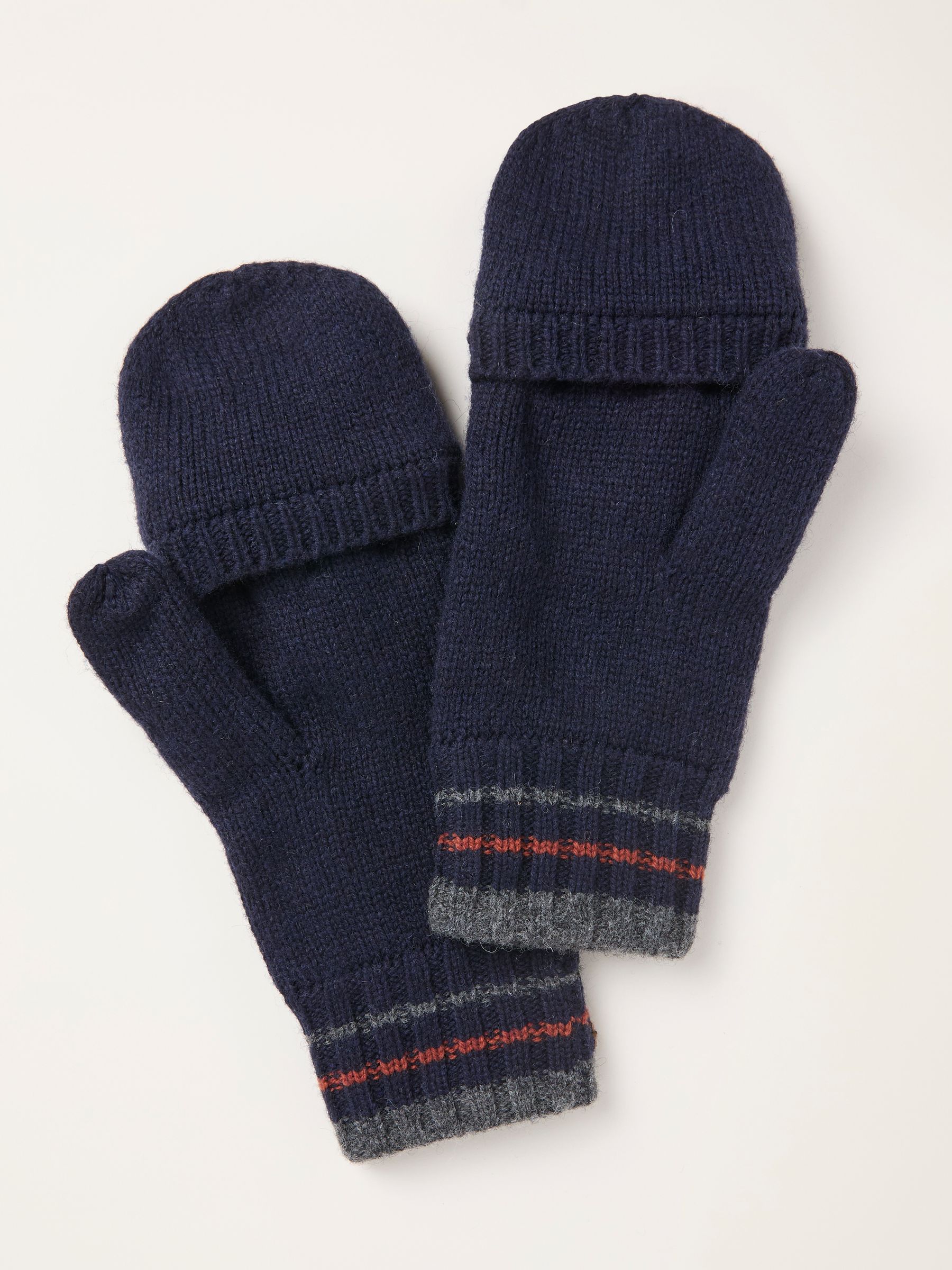 Navy Overflap Gloves - Image 2 of 2