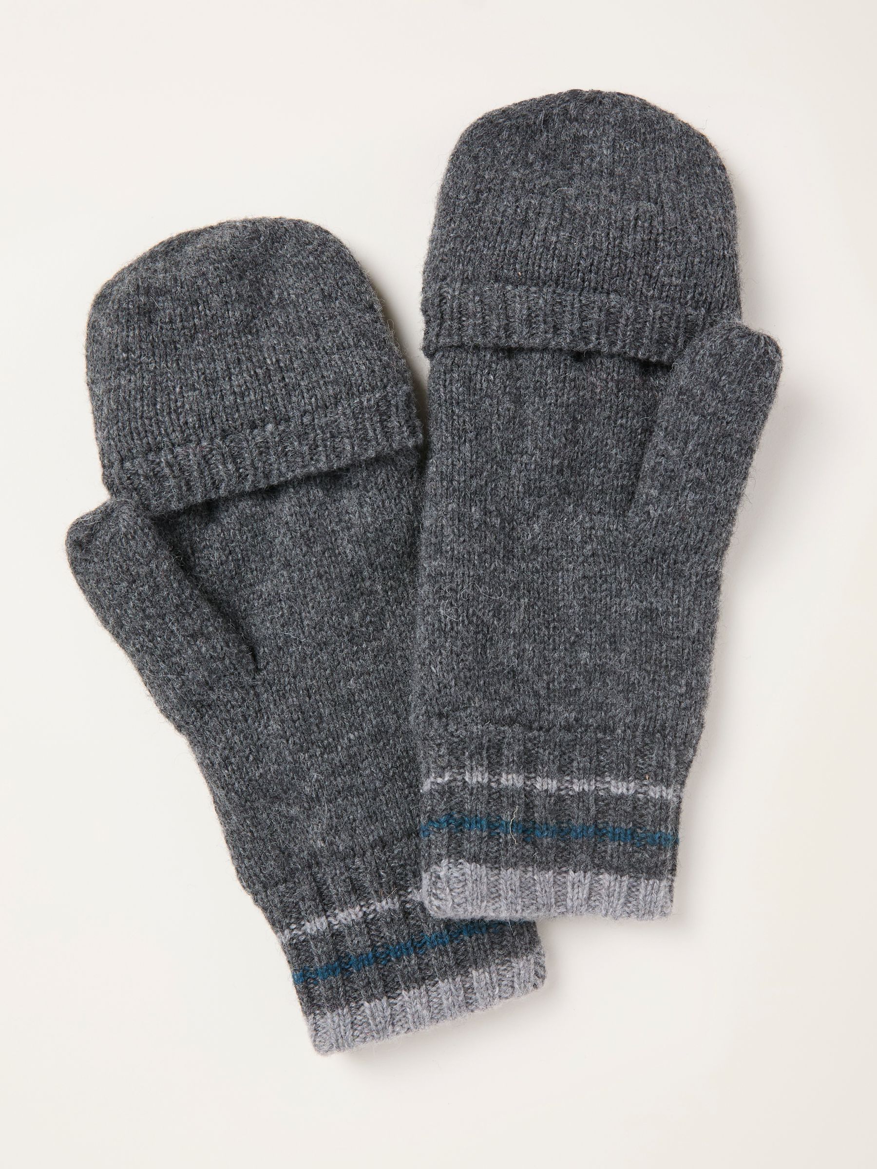 Charcoal Grey Overflap Gloves - Image 2 of 2