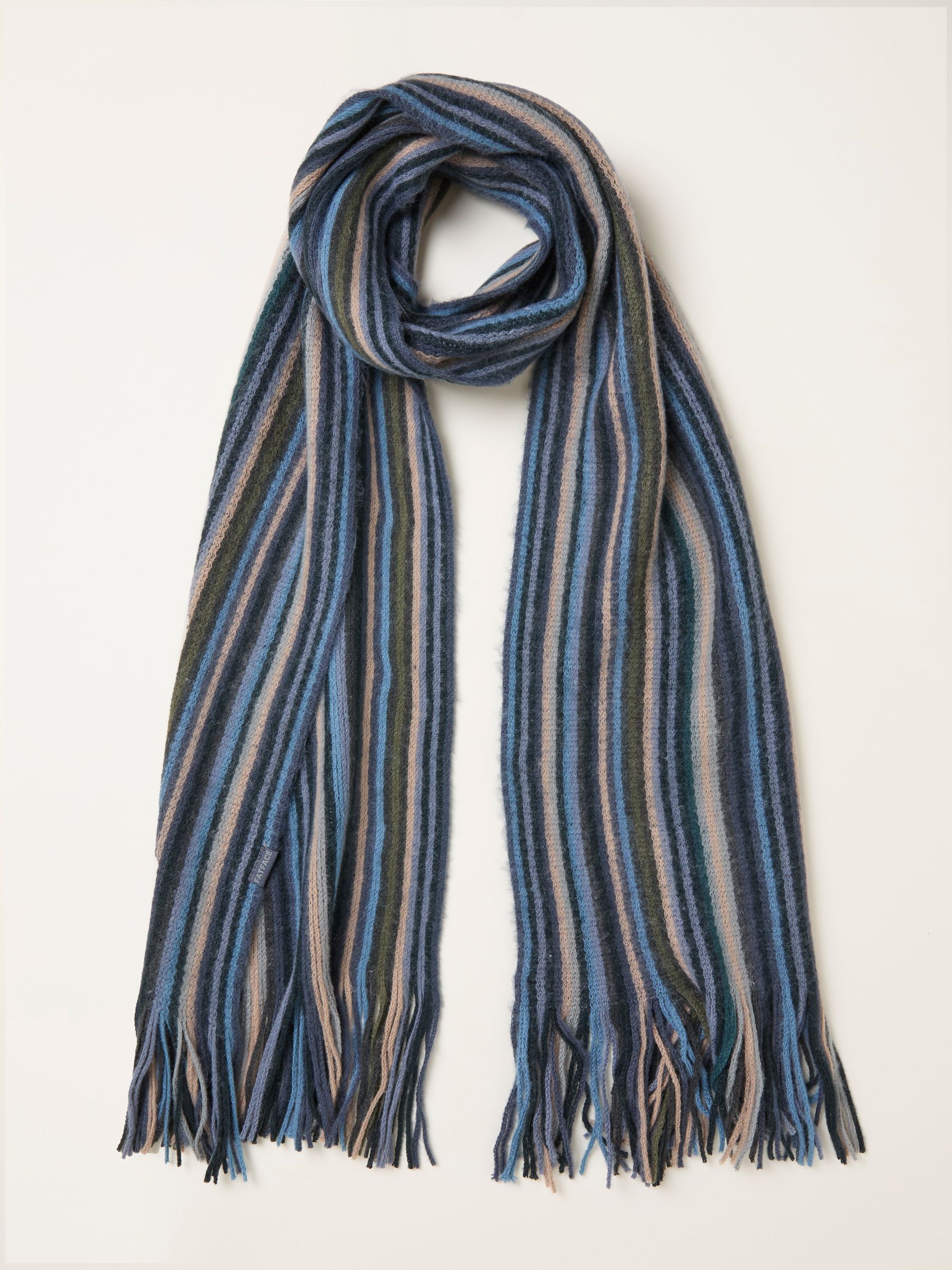 Blue Multi Stripe Scarf | FatFace