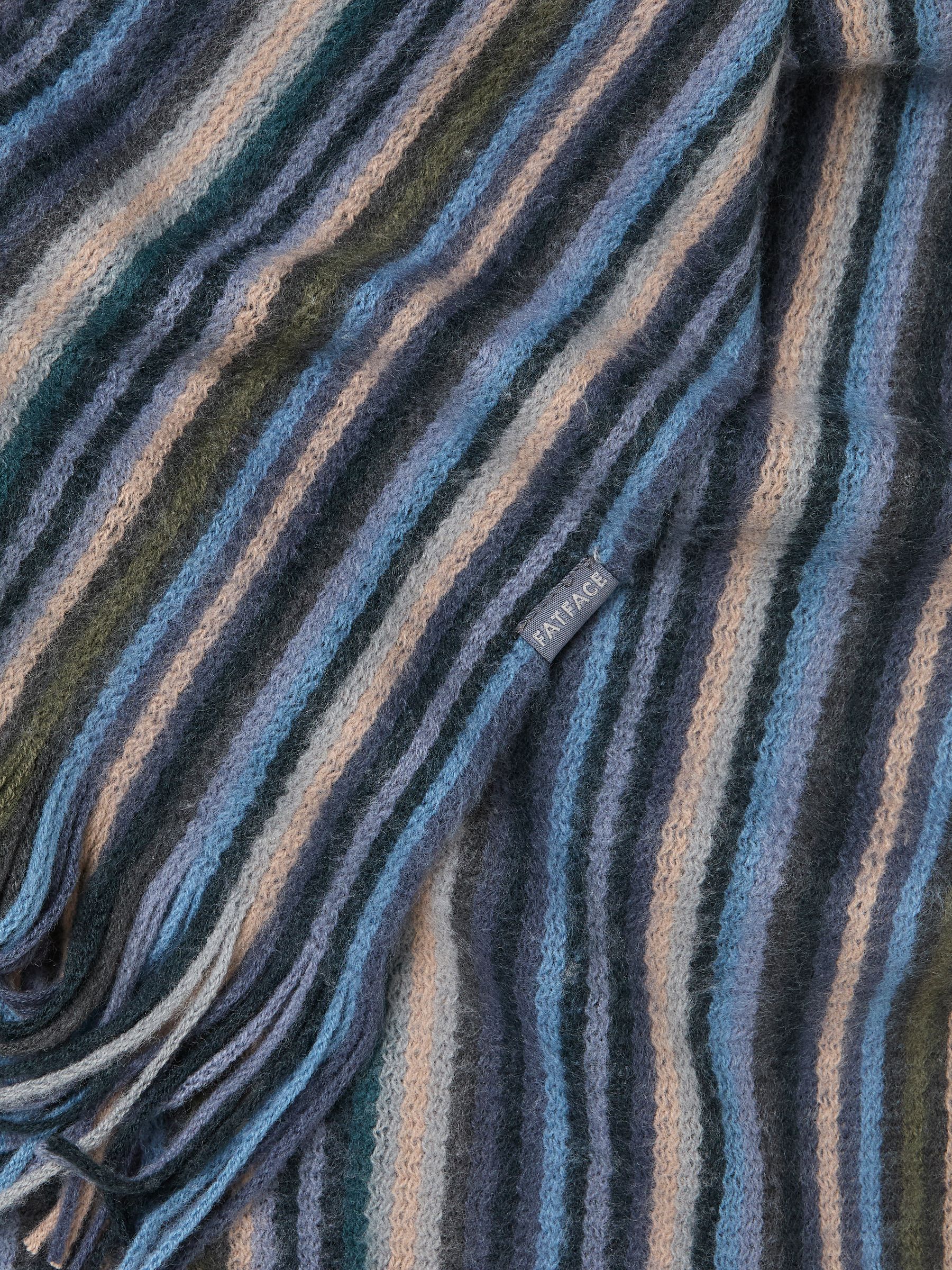 Wyatt Blue Stripe Scarf - Image 2 of 2