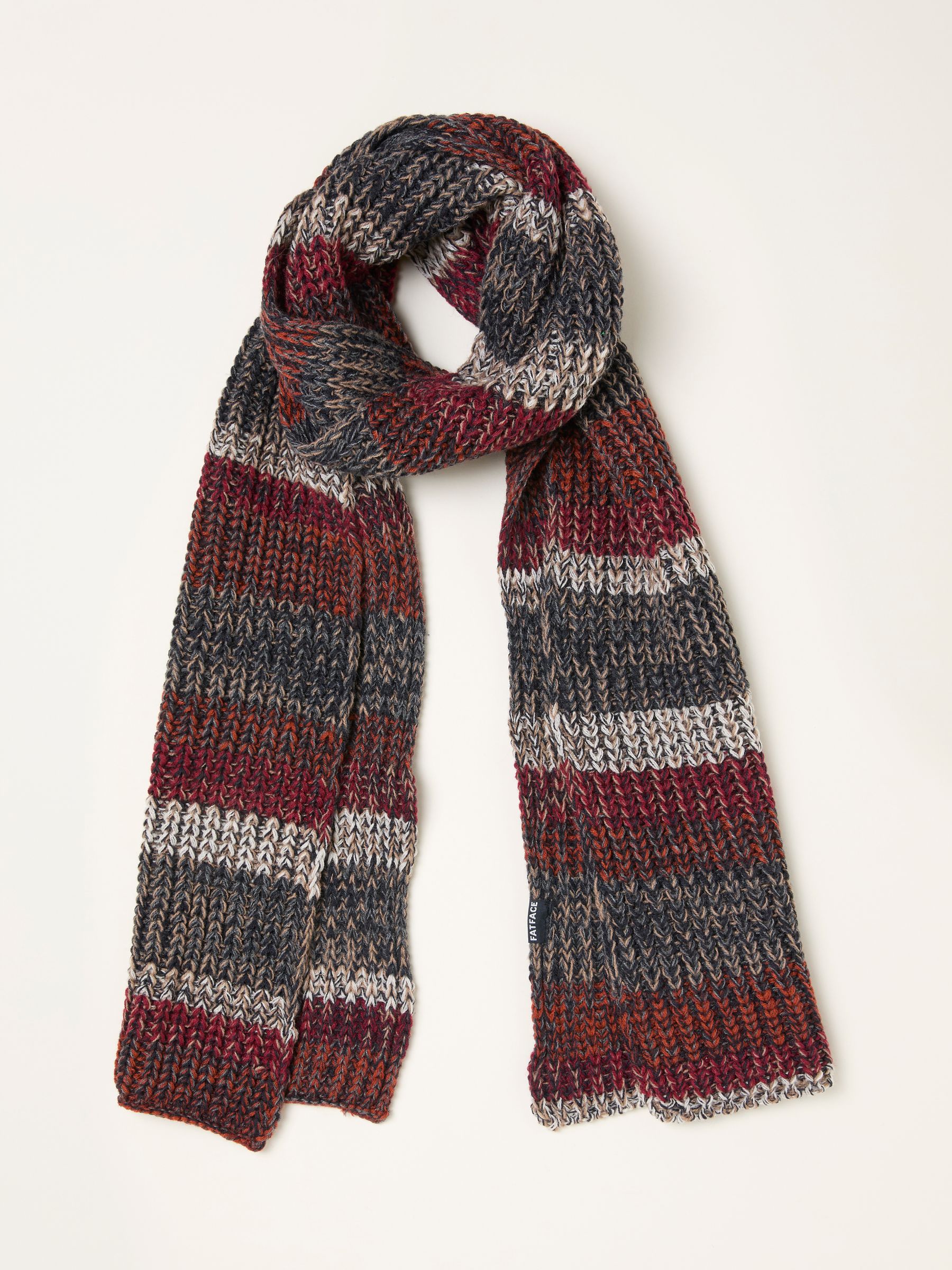 Orange Twist Colourblock Scarf - Image 1 of 2