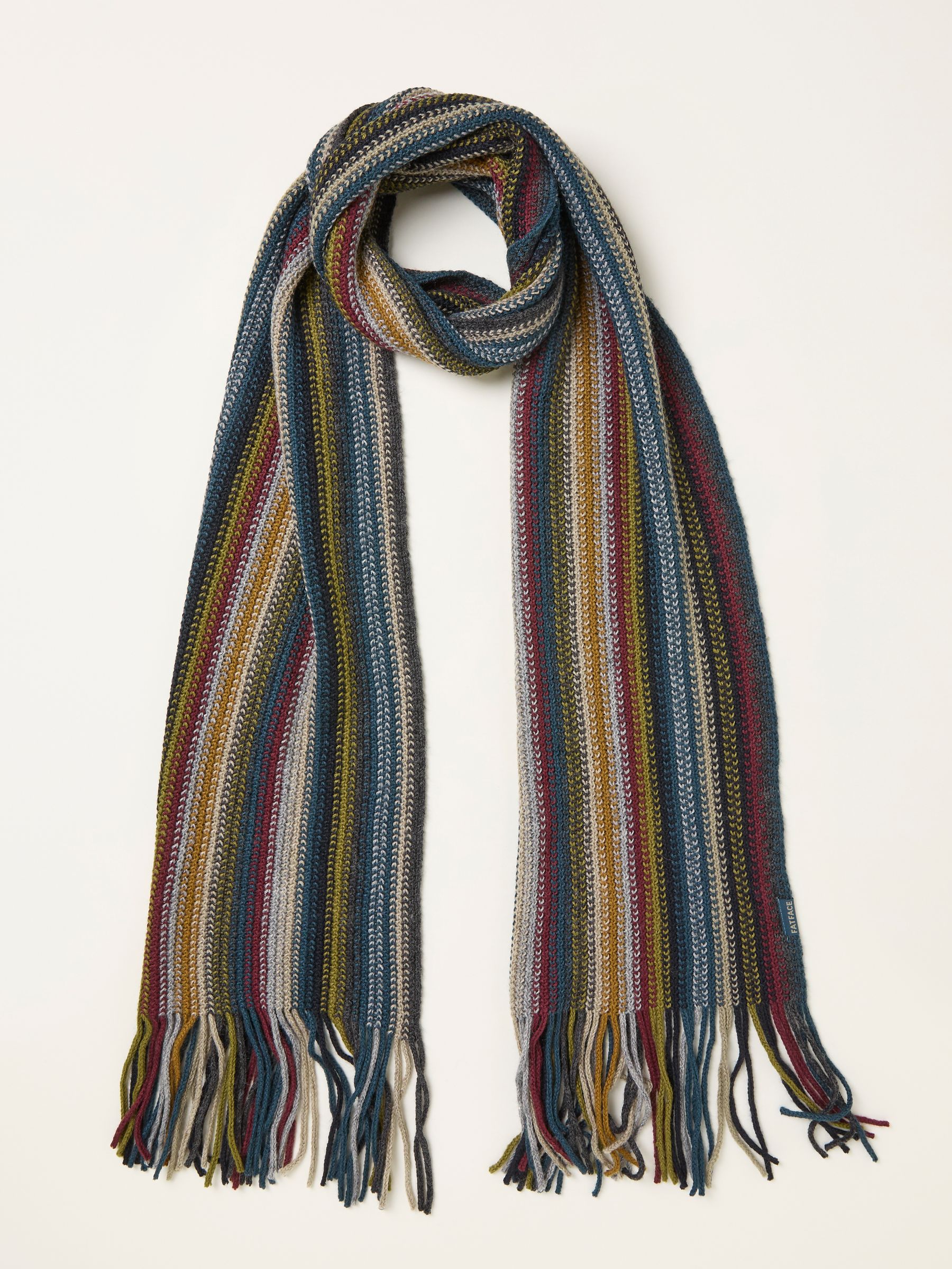 Multi Vertical Stripe Scarf - Image 1 of 2 Multi Vertical Stripe Scarf - Image 1 of 2