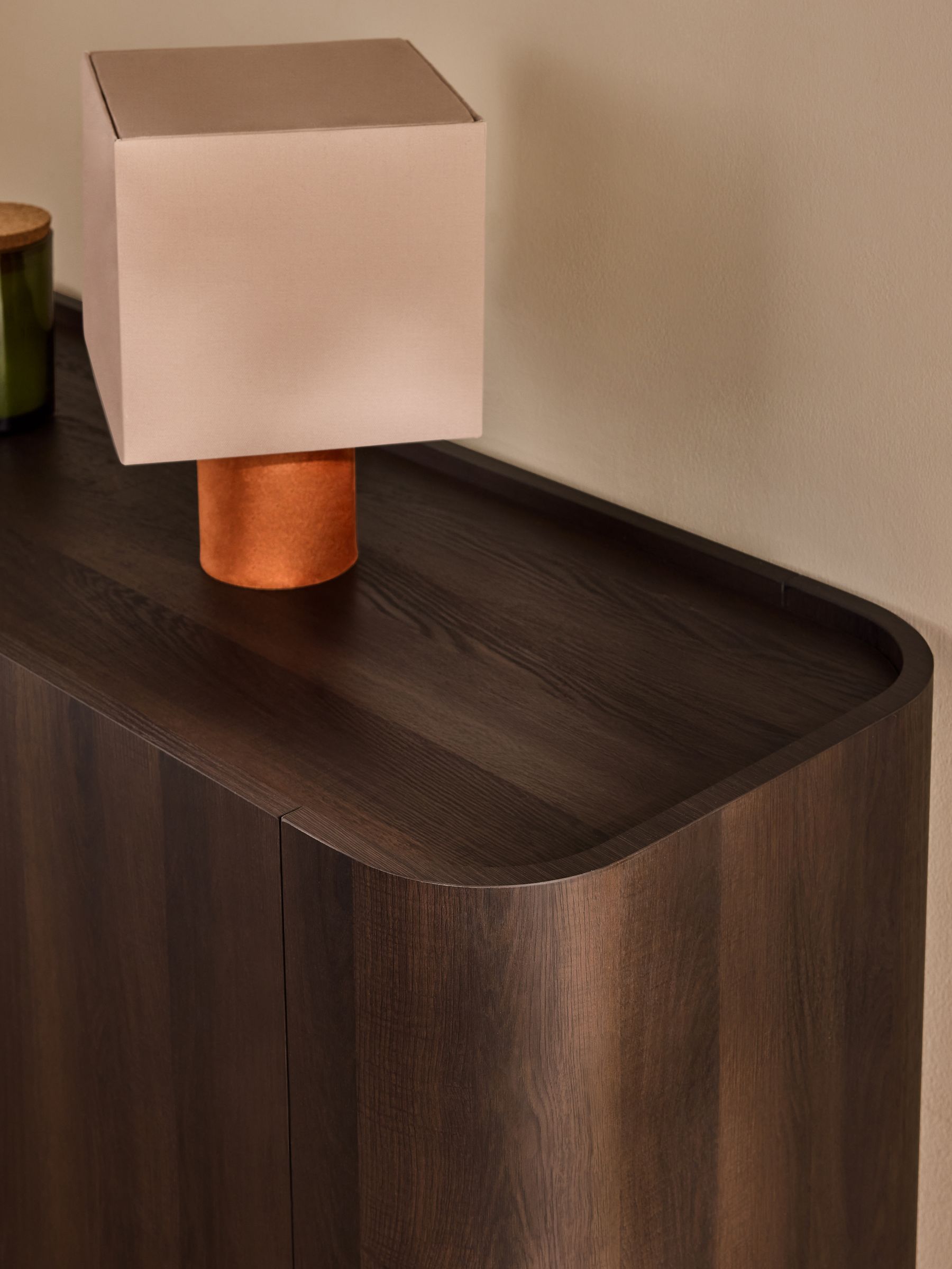 Kain Small Large Sideboard in Dark Wood Effect - Image 2 of 5