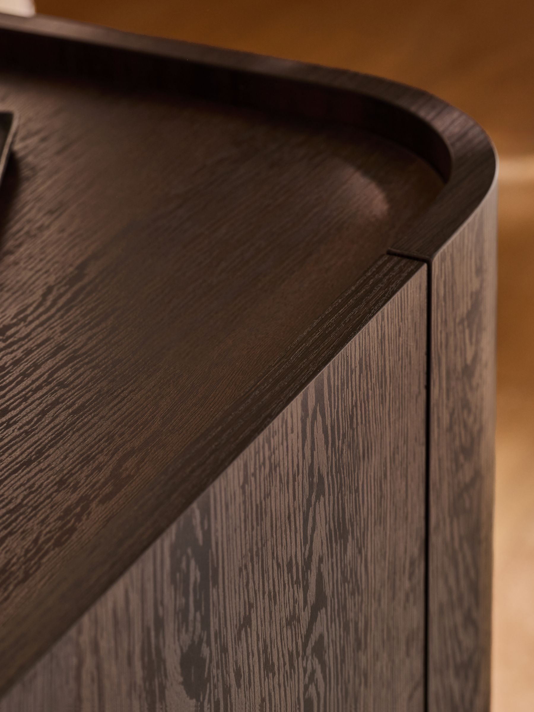 Kain Small Large Sideboard in Dark Wood Effect - Image 5 of 5