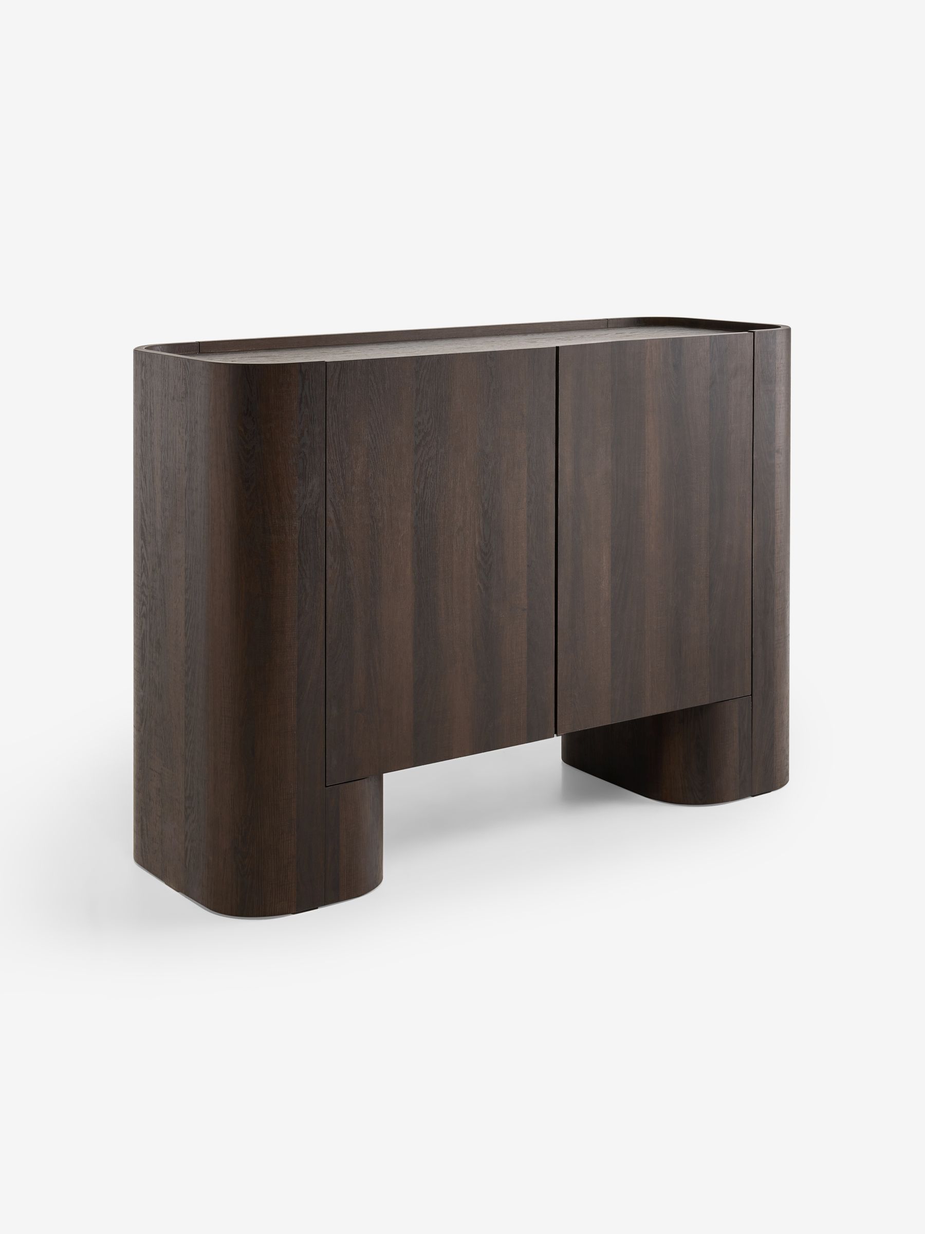 Kain Small Sideboard in Dark Wood Effect - Image 6 of 7