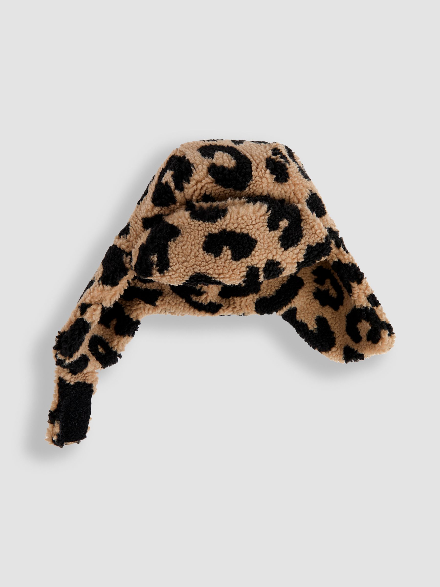 Brown Leopard Print Cosy Trapper Hat - Image 3 of 3