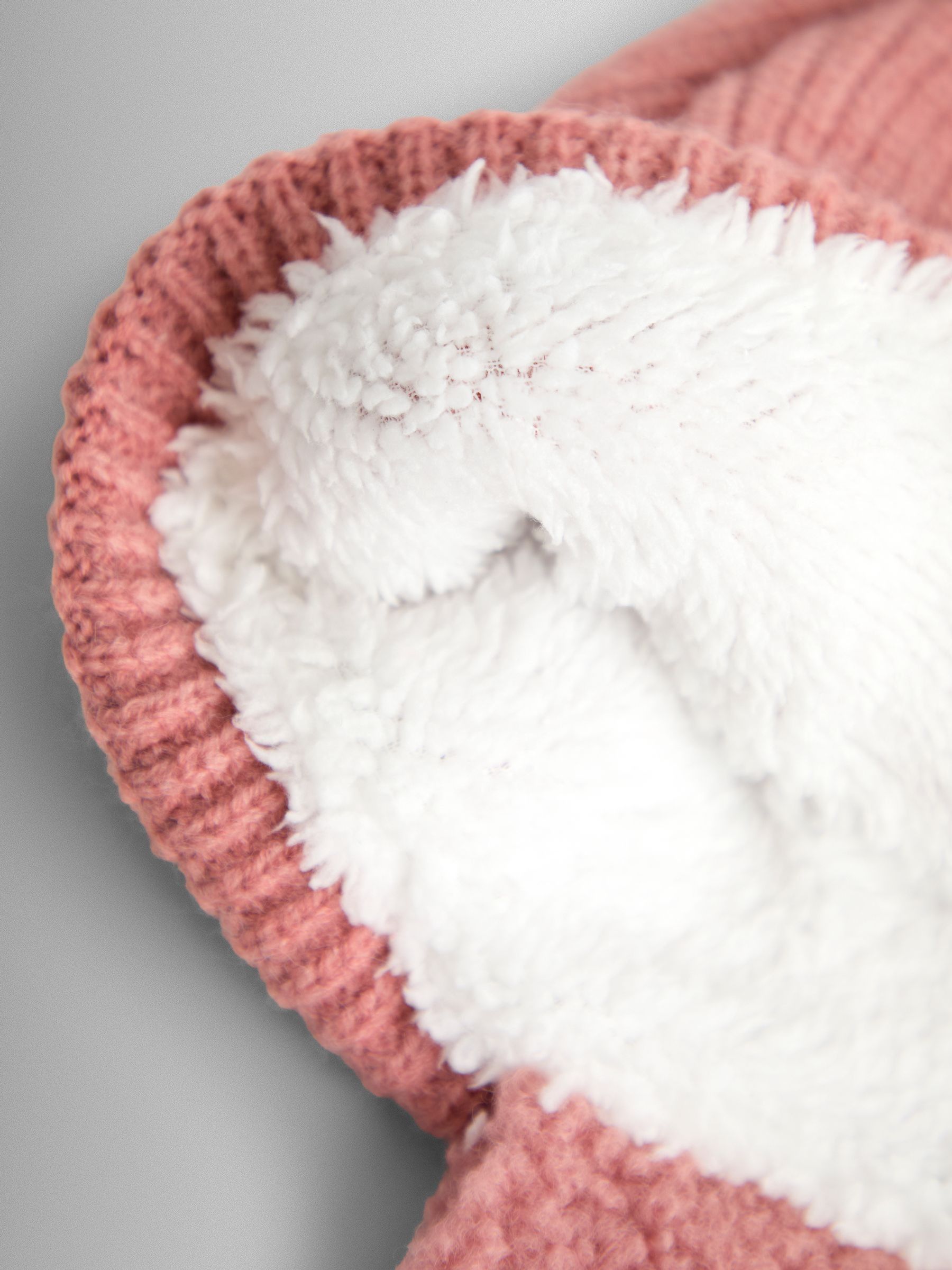 Pink Cosy Pom Pom Rib Hat - Image 3 of 3 Pink Cosy Pom Pom Rib Hat - Image 3 of 3