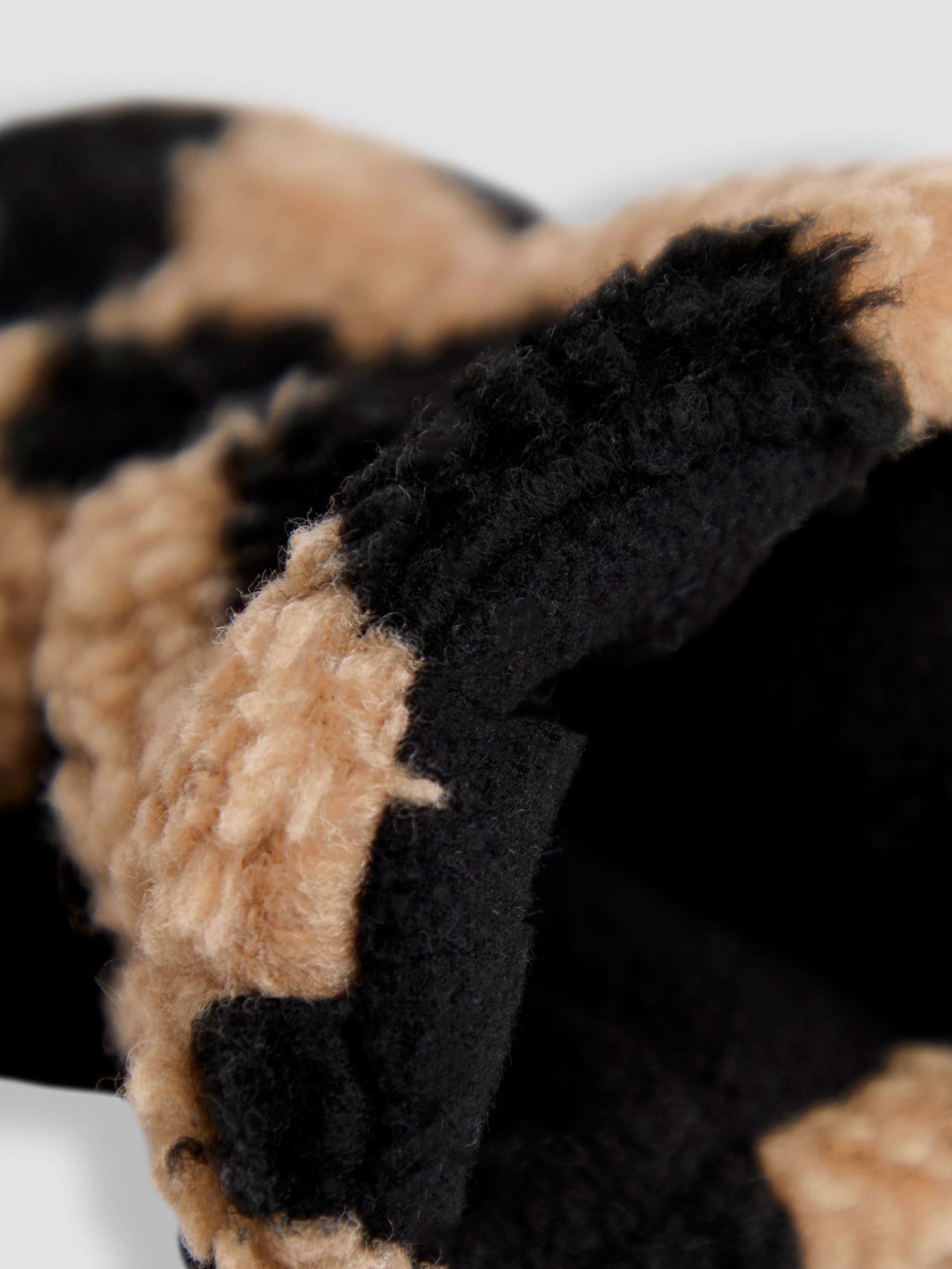 Cream Leopard Print Mittens - Image 3 of 3