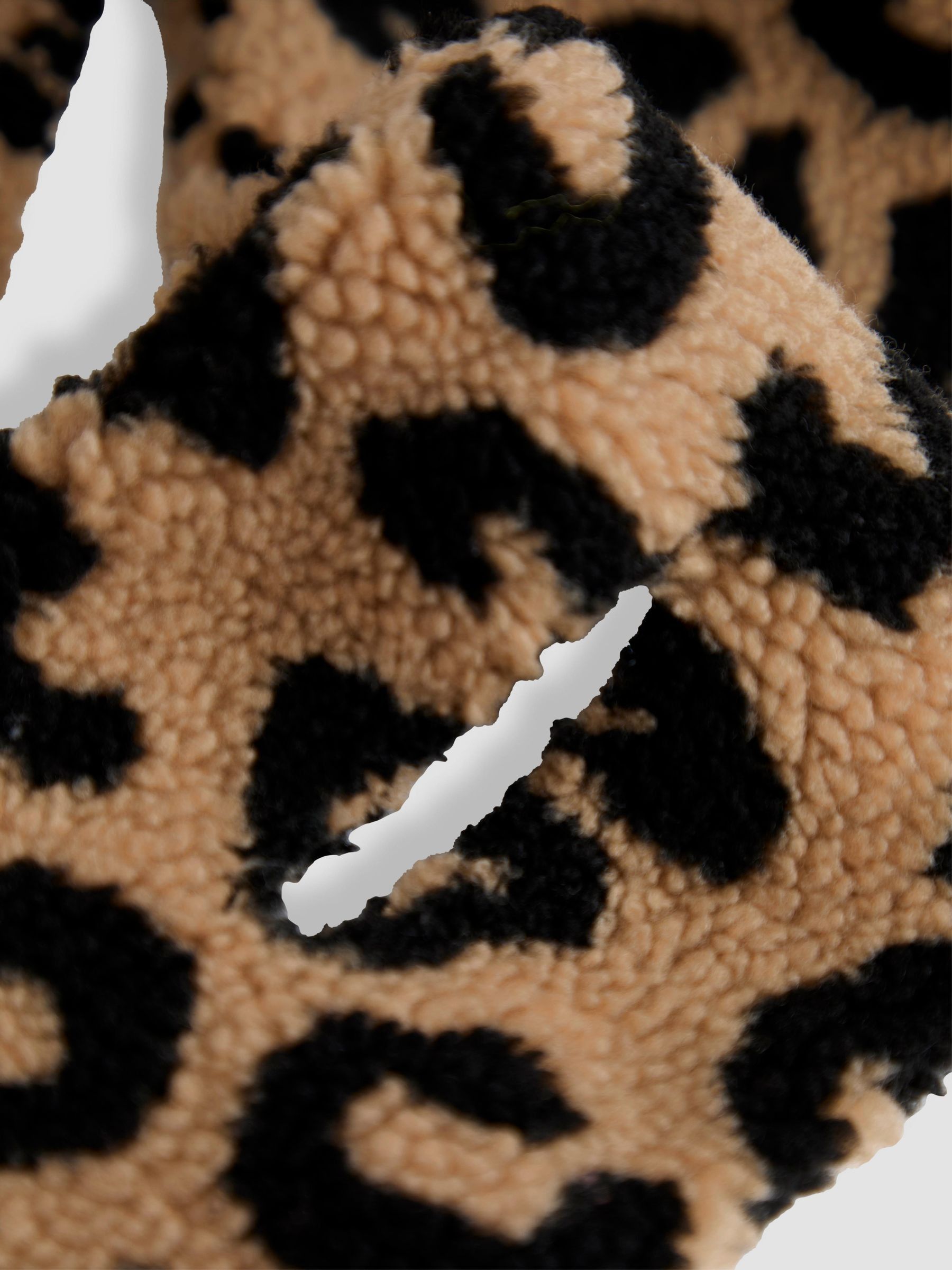 Natural Leopard Print Pull Through Scarf - Image 3 of 3